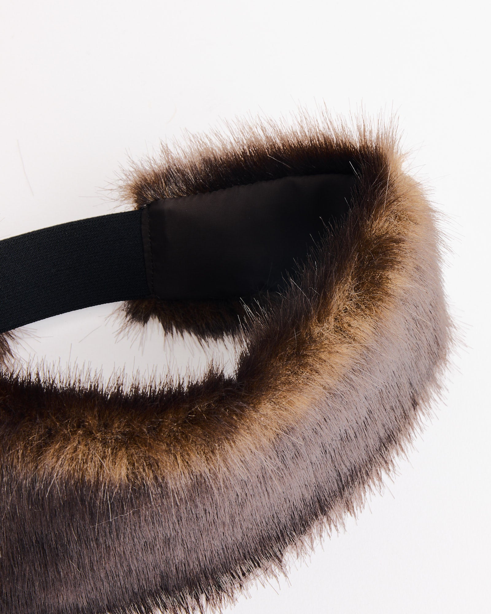 Amomento Fur Hairband - Dark Brown / OS (274049)