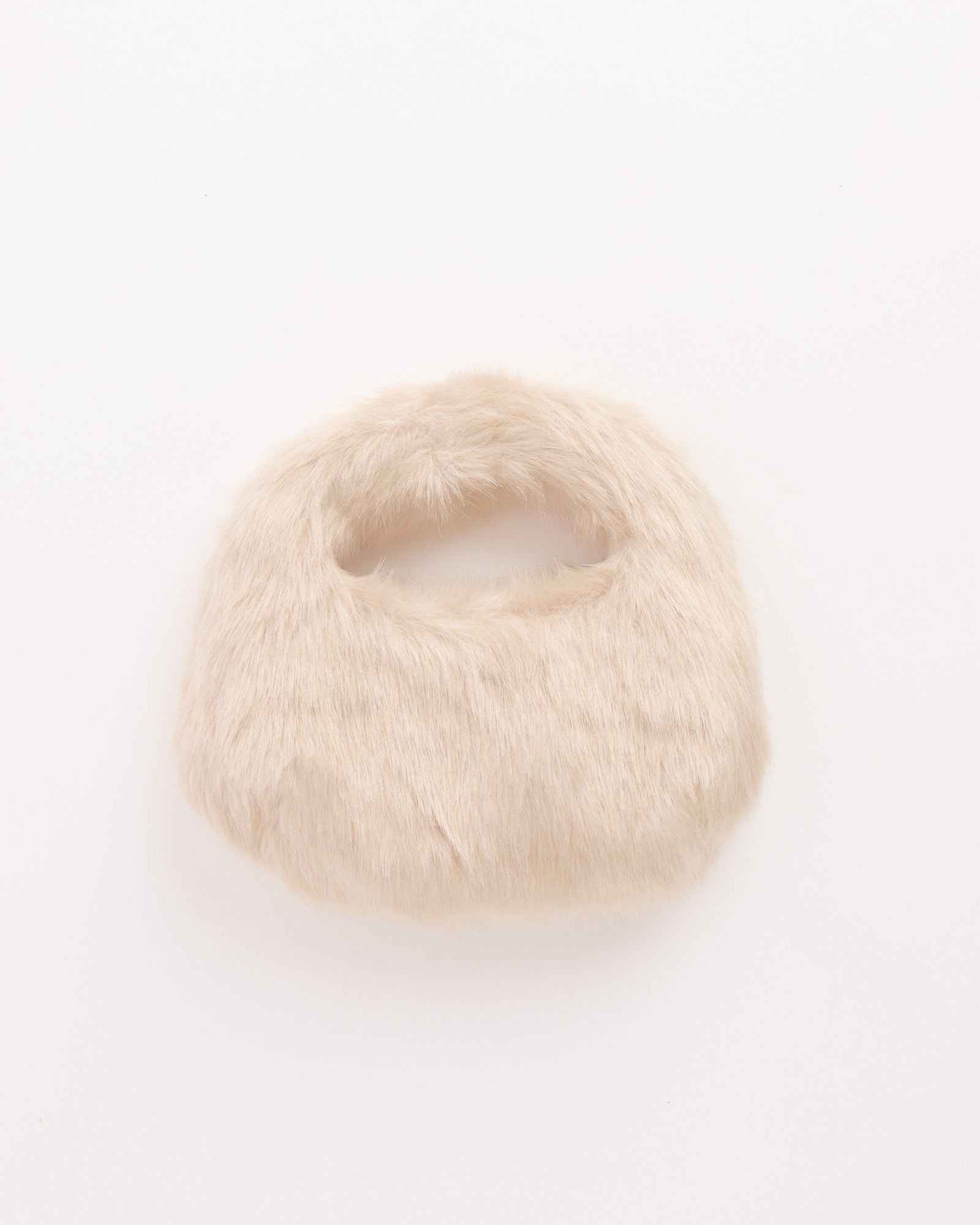 Amomento Mini Fur Tote Bag - Ivory / OS (274050)