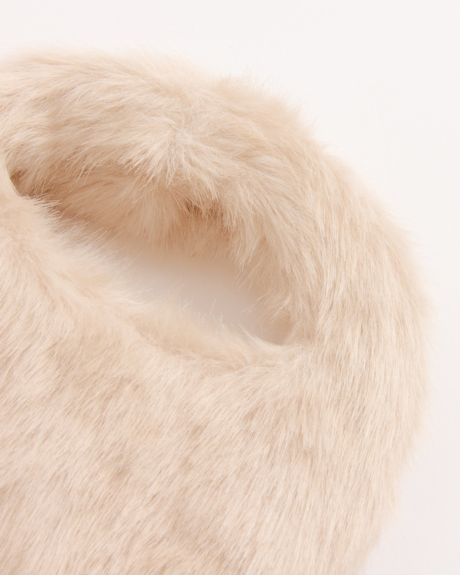 Amomento Mini Fur Tote Bag - Ivory / OS (274050)