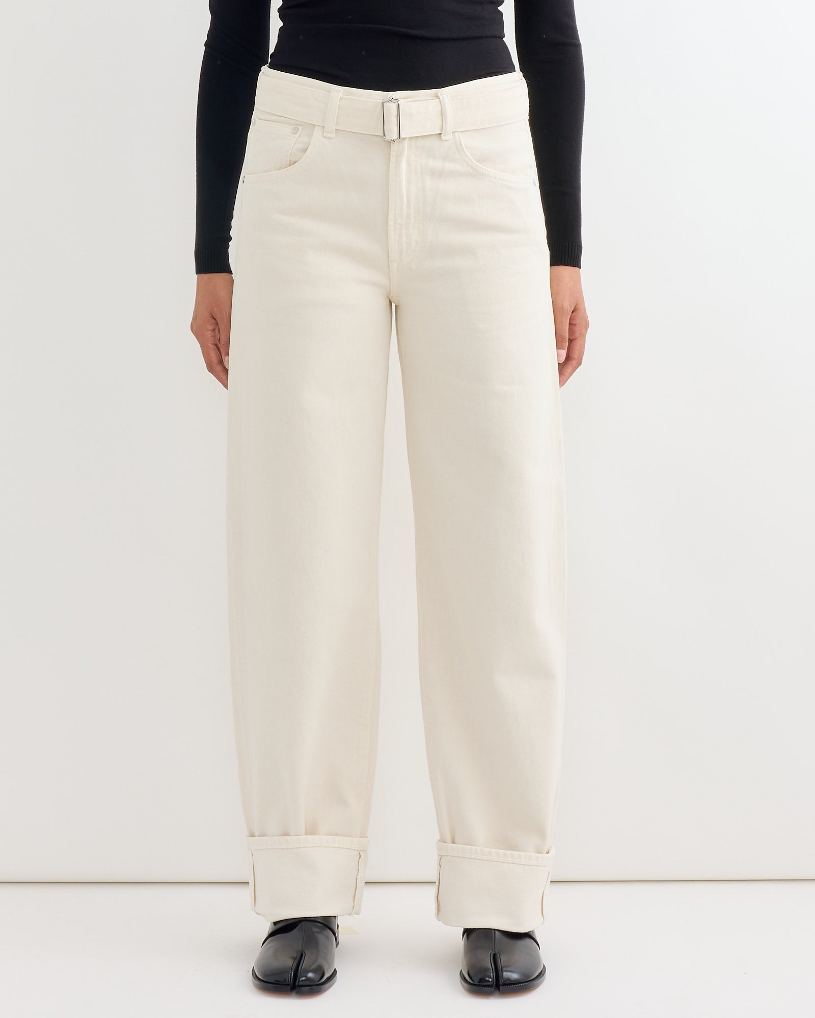 Cuffed Taper Jean in Brown Rice - Brown Rice / 25 (274104)