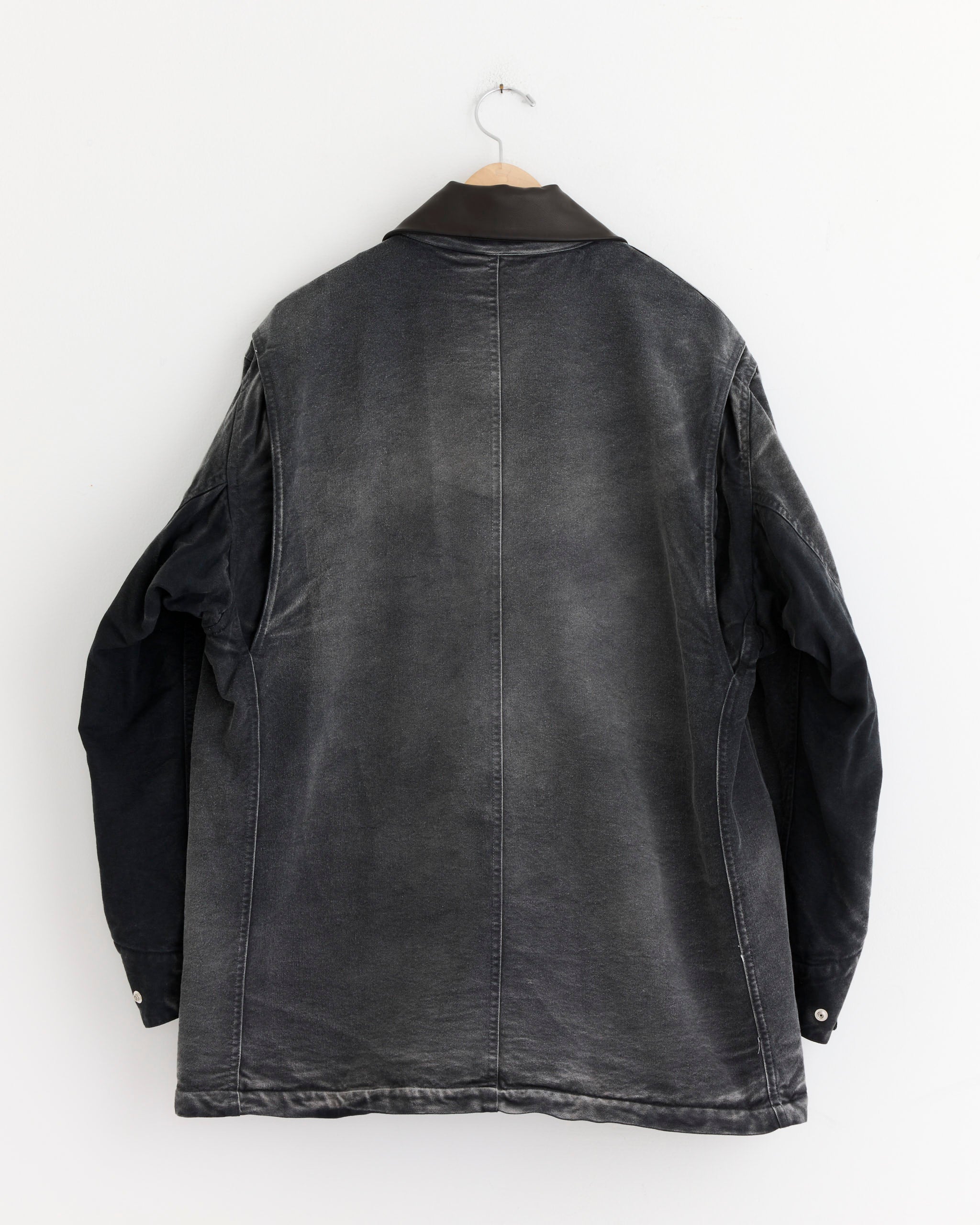 Dyed Duck Blouson in Faded Black