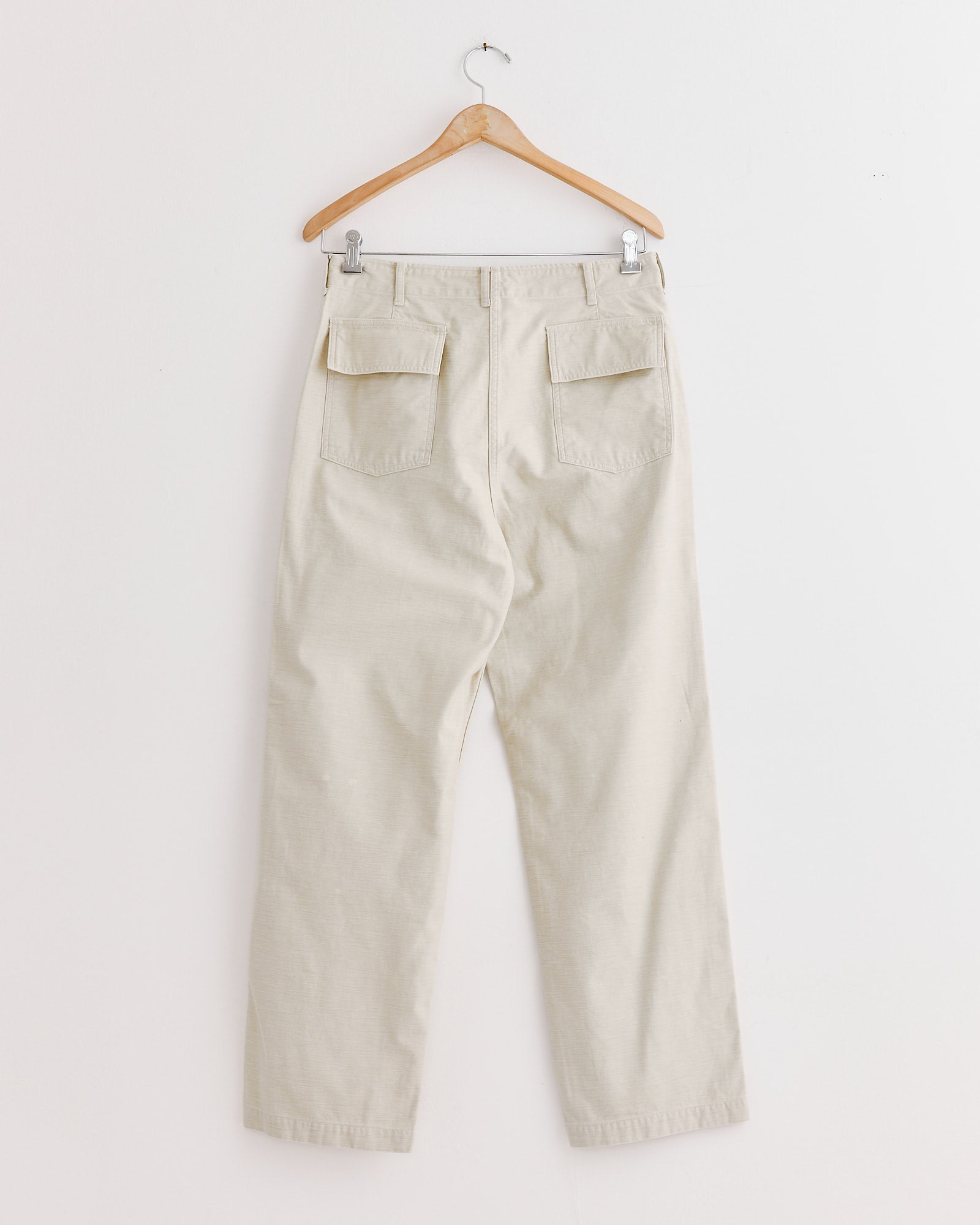 Washed Baggy Baker Pant in Dusty Ivory
