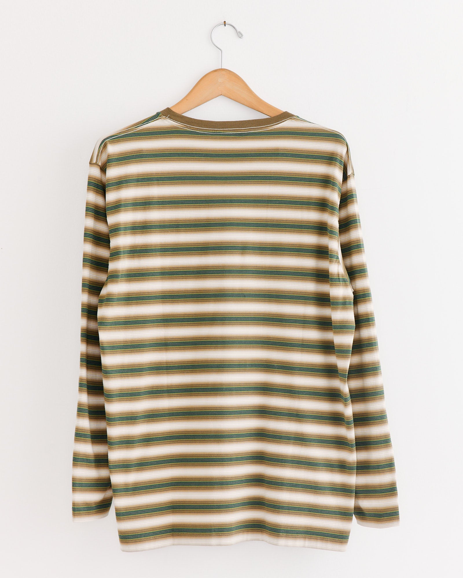 Auralee Gradient Stripe Jersey L/S Tee Fade Brown - Fade Brown / 4 (274447)