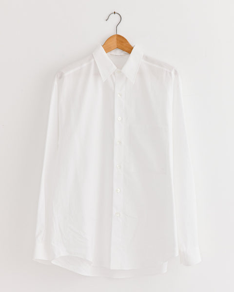 Finx Twill Big Shirt in White
