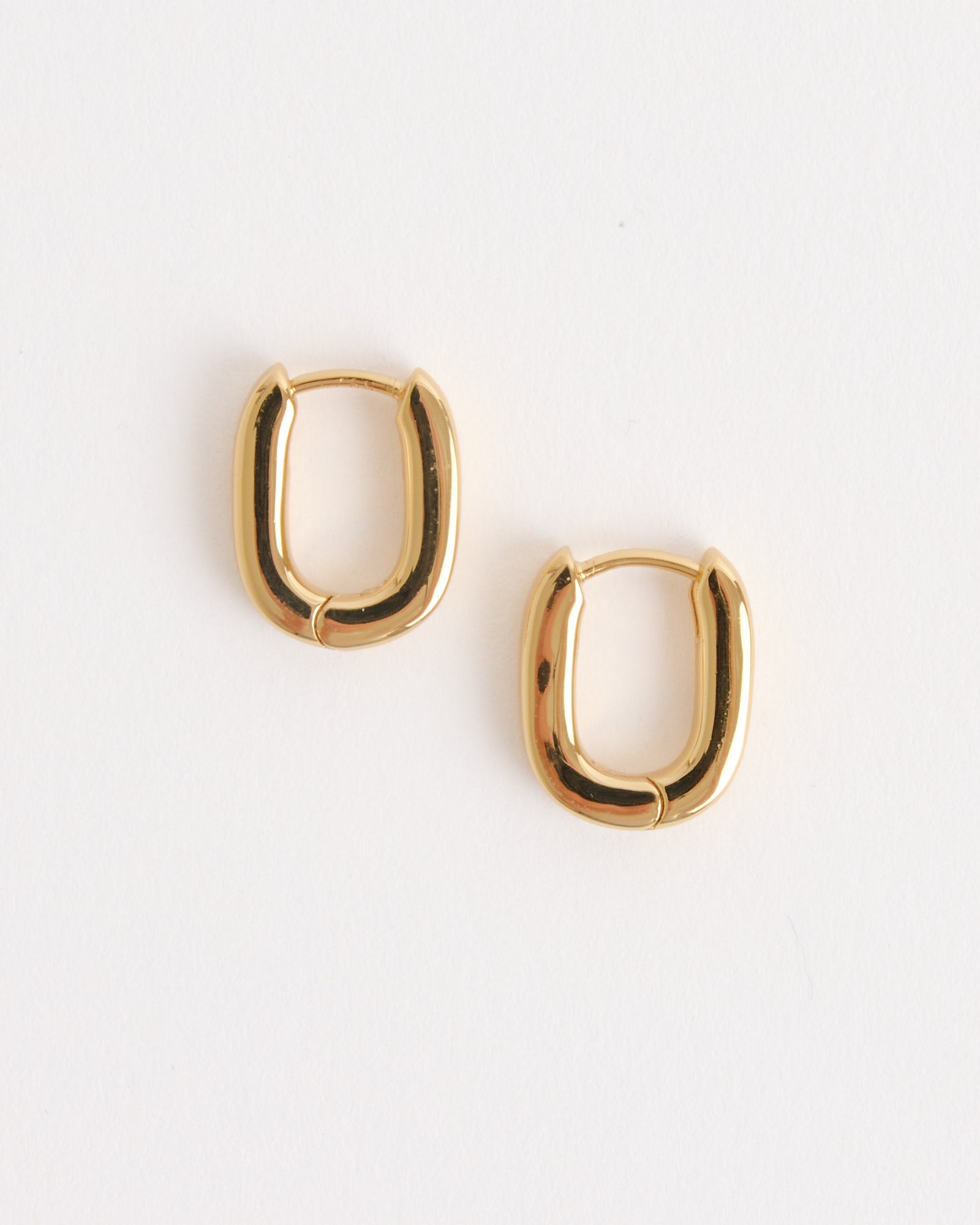 Laura Lombardi Mini Fissa Hoops - 14K Gold Plated Brass / OS (274913)