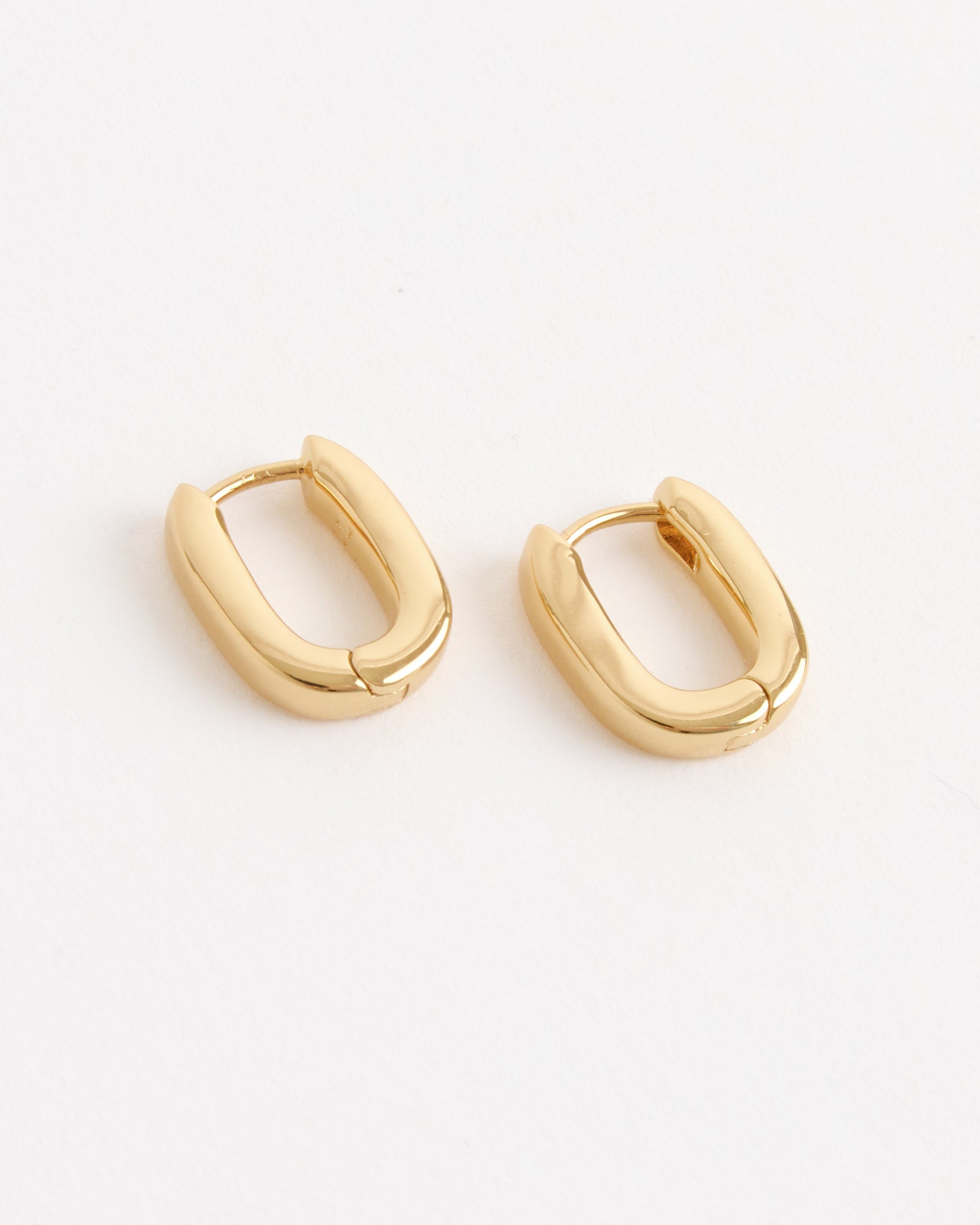 Laura Lombardi Mini Fissa Hoops - 14K Gold Plated Brass / OS (274913)