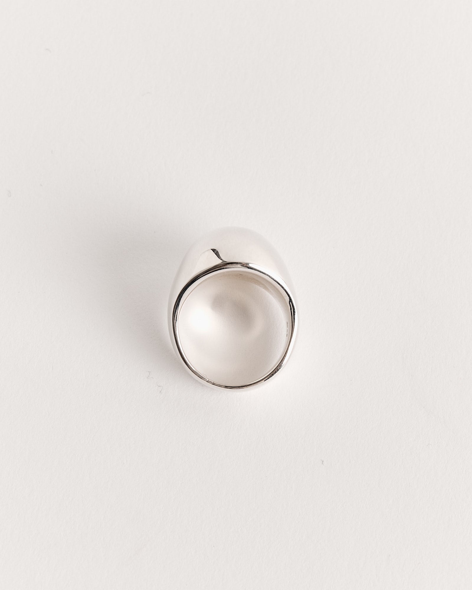 The Sophie Buhai Dome Ring in Sterling Silver, featuring a smooth, rounded design and polished finish, is displayed against a plain white background.
