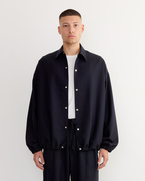 ジャケット・アウター STUDIO NICHOLSON SHORT ROUNDED JACKET Studio Nicholson Short padded jacket - Black | VANERSNW1271BLACK