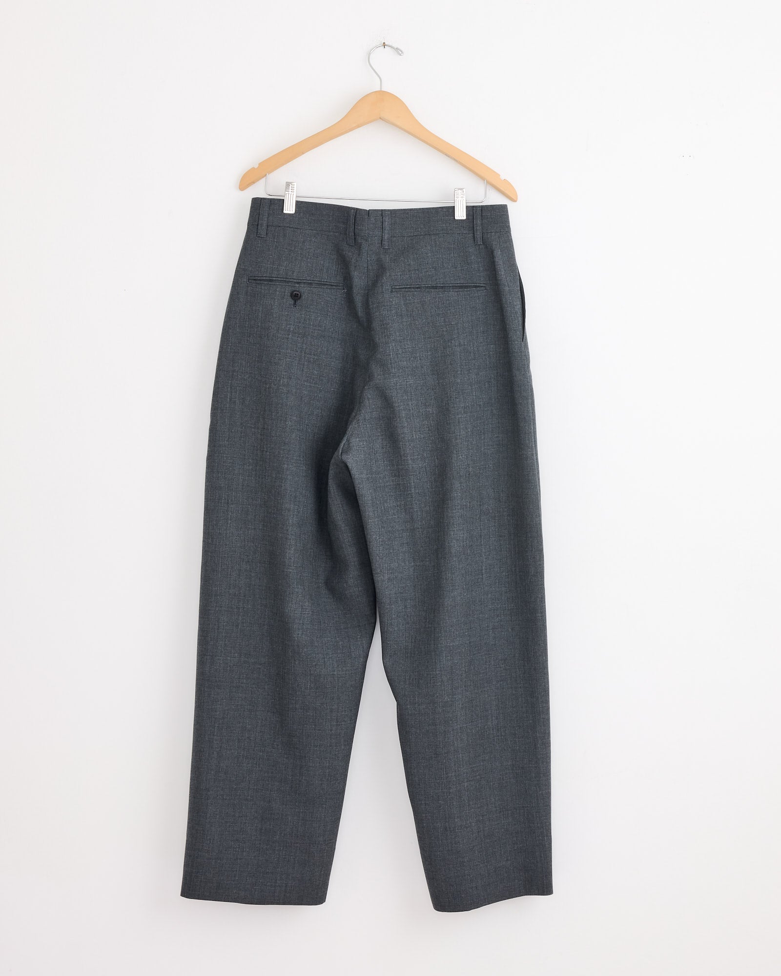 STUDIO NICHOLSON BEAMS スラックス S Studio Nicholson x BEAMS PLUS Alvy Pant in Charcoal Marl