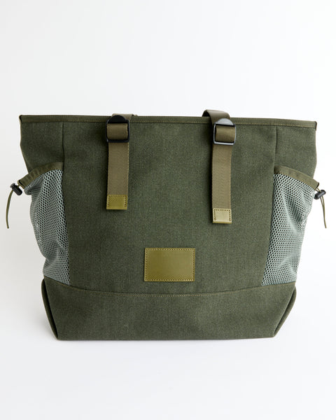 Dual Tote Big Bag in Khaki Olive