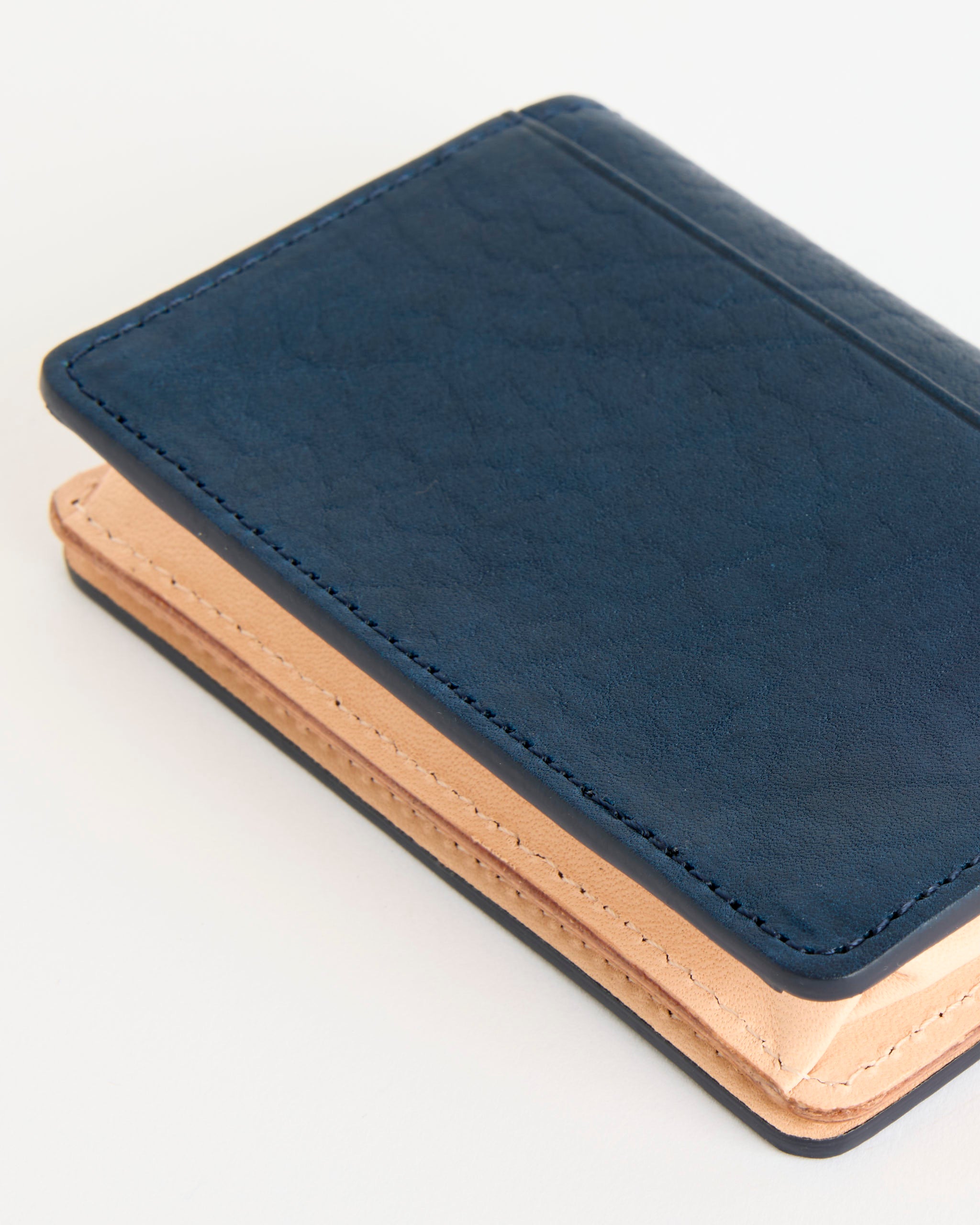 Multilayered Card Case in Navy