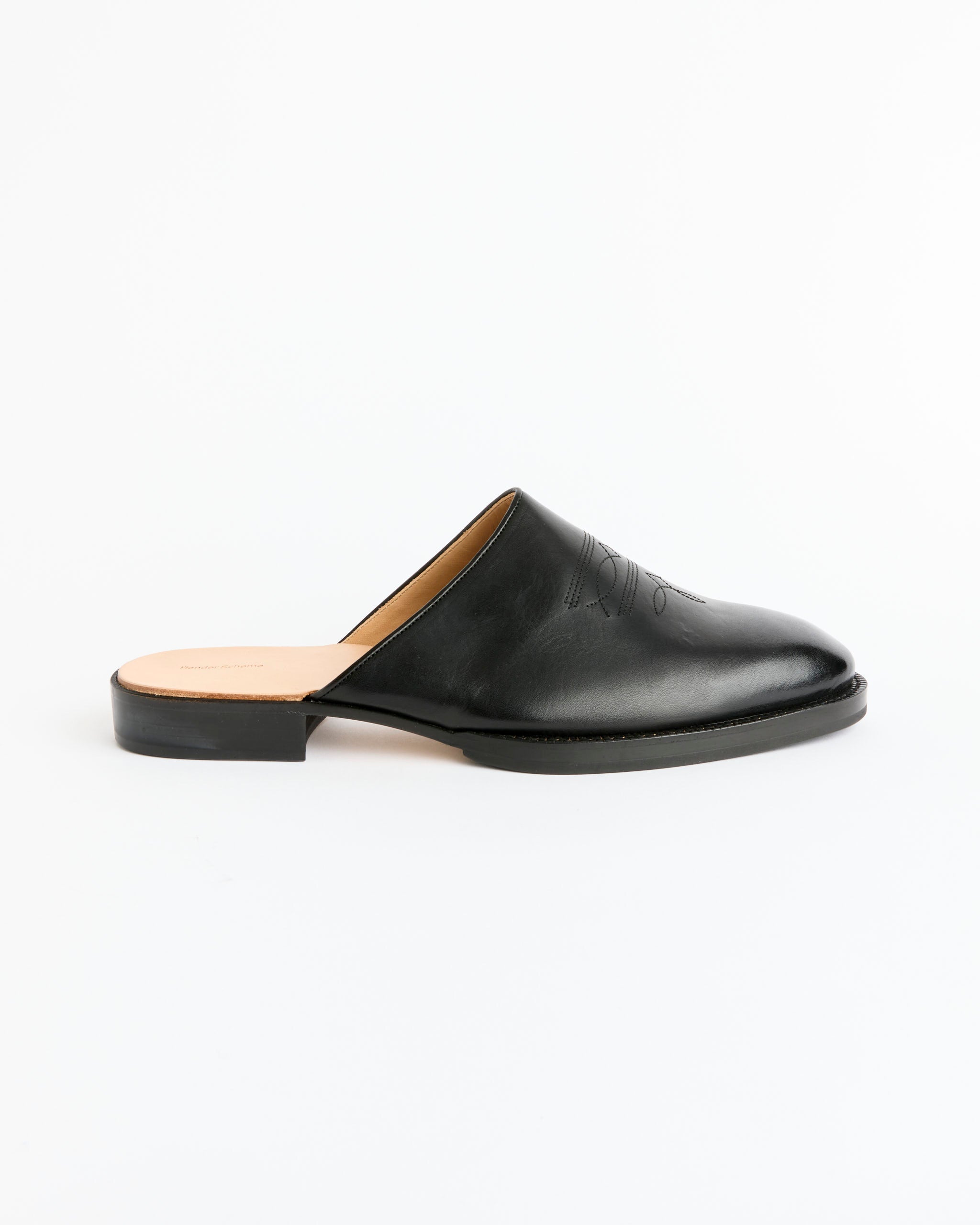Hender Scheme Cheak Mule Black - Black / 7 (275762)