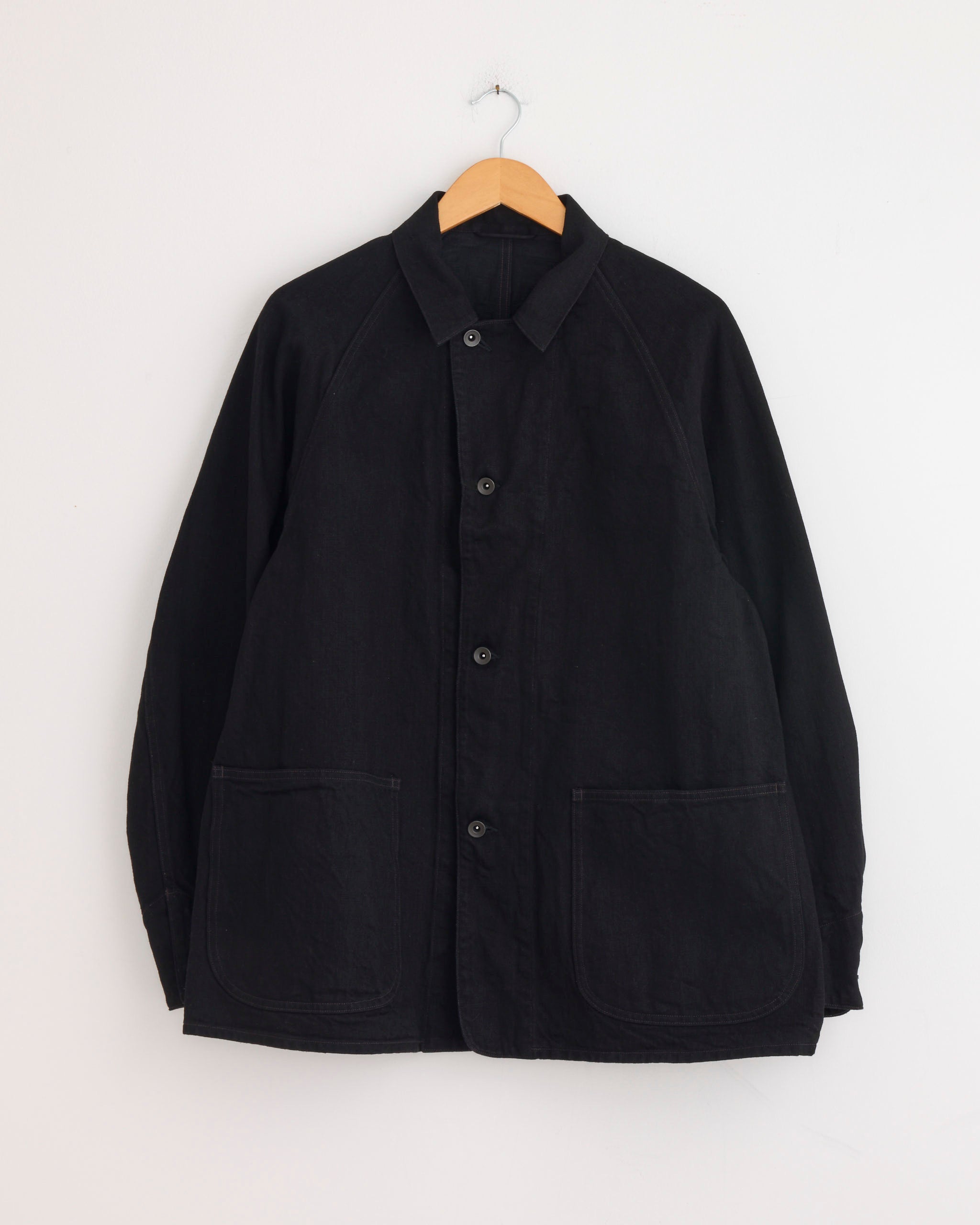Denim Work Jacket in Black