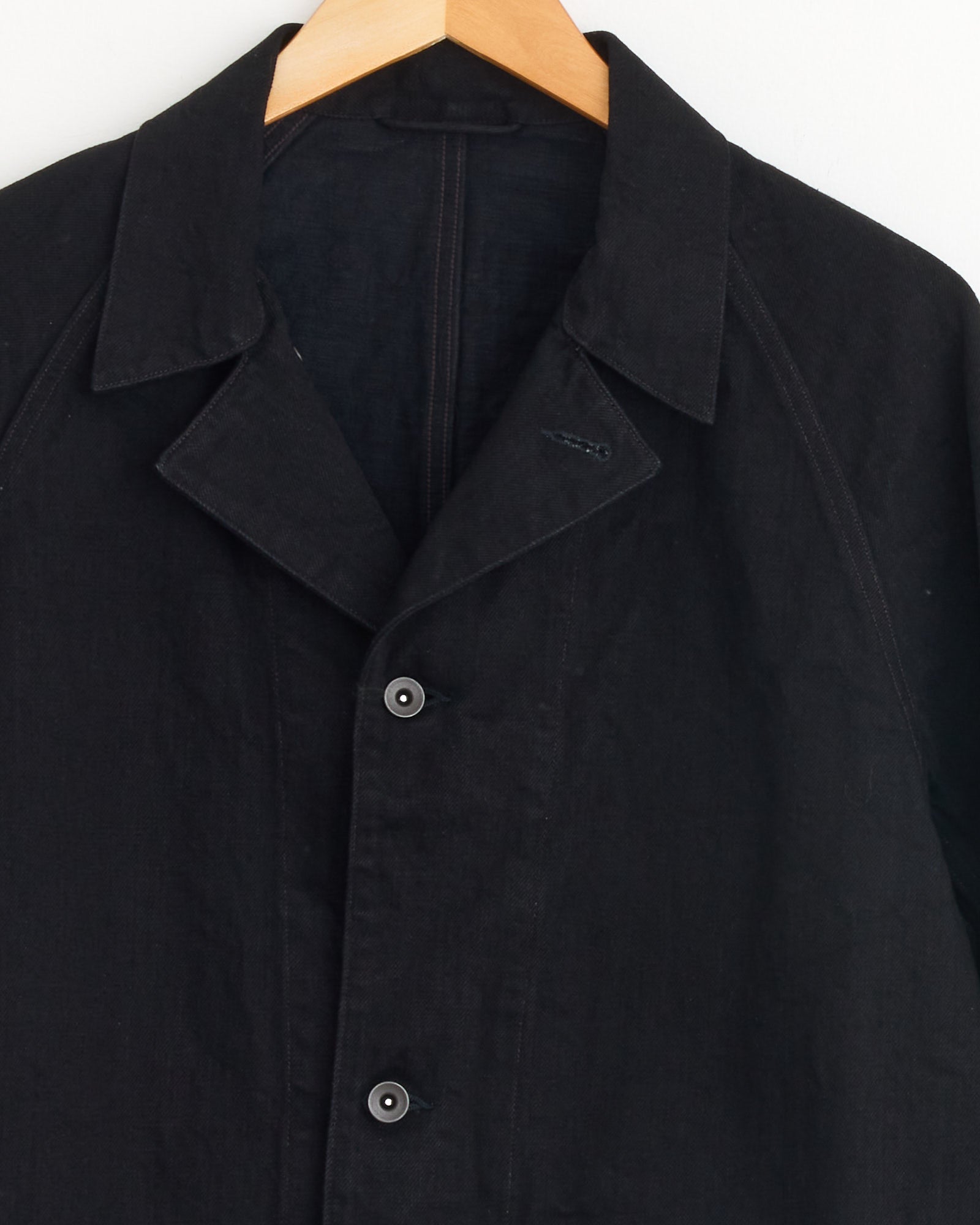 Denim Work Jacket in Black