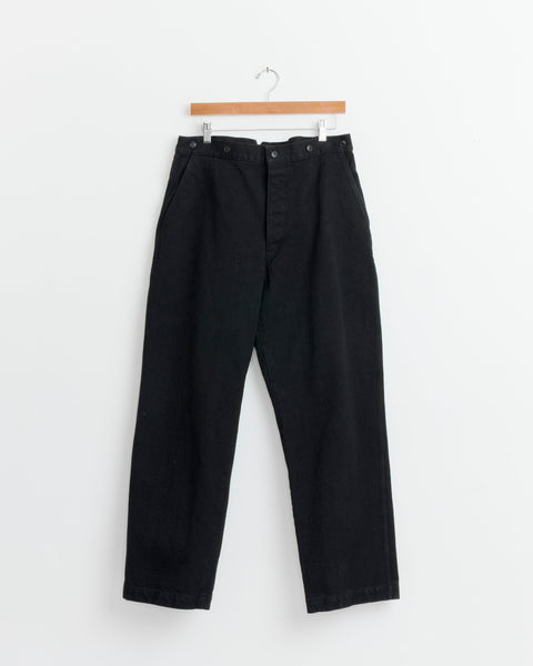 Denim Over Pant in Black
