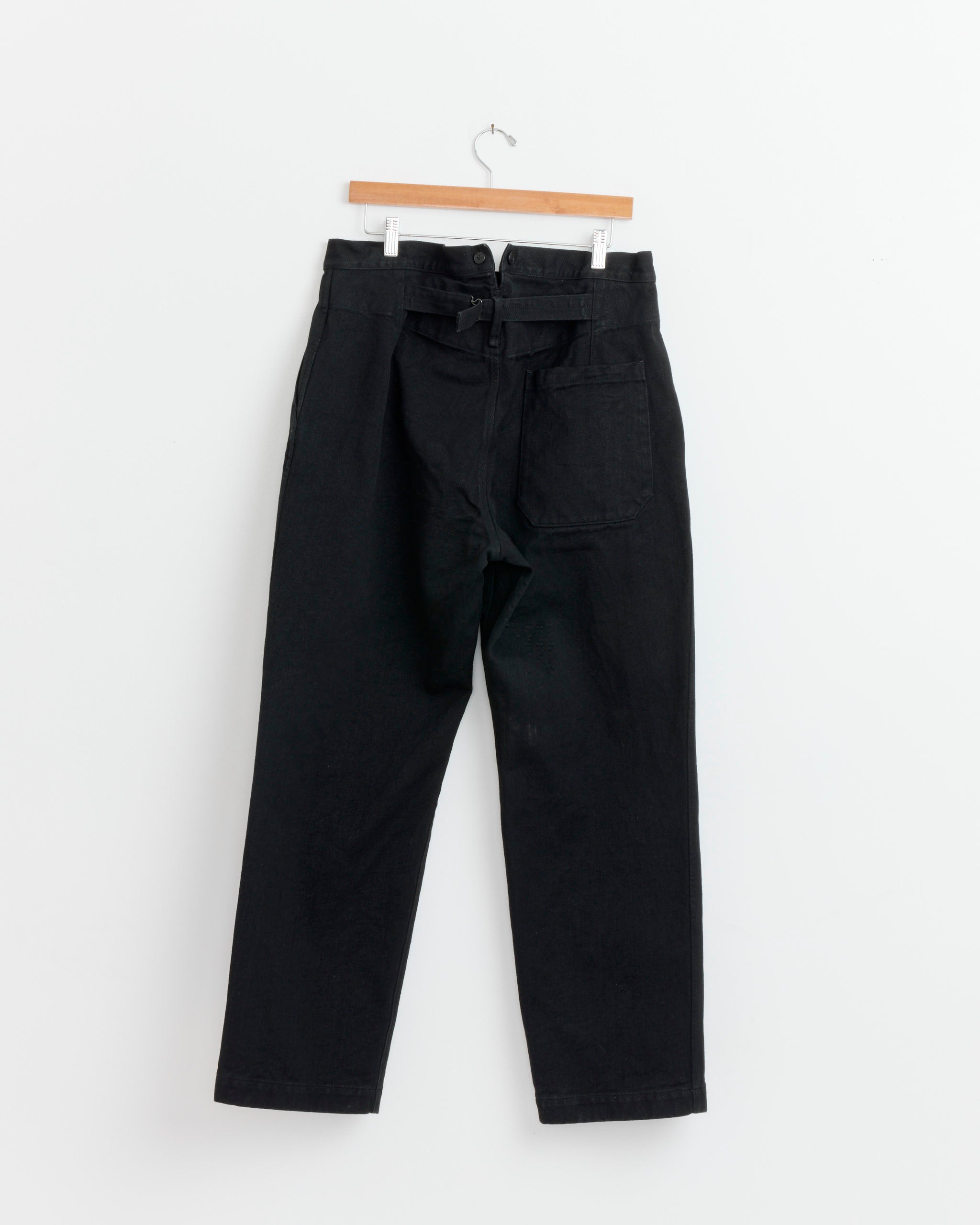 Denim Over Pant in Black