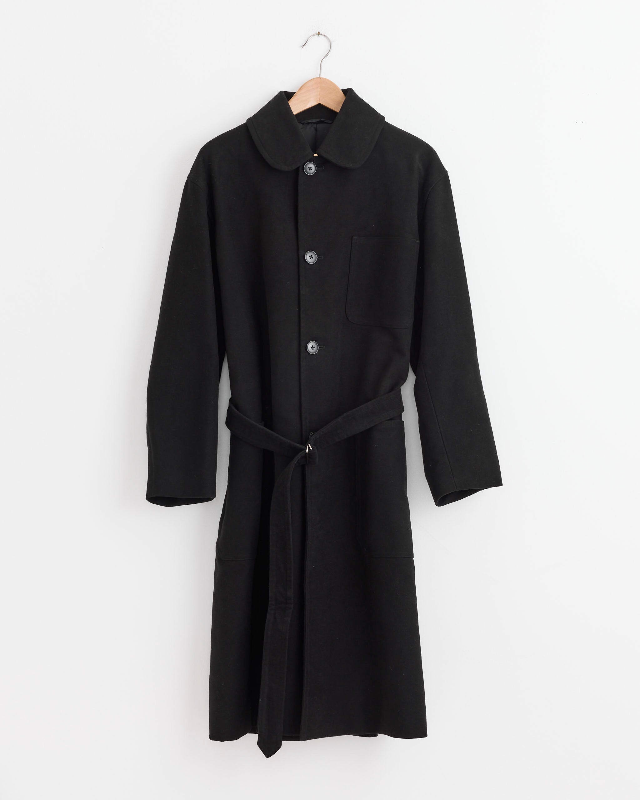 Moleskin Military Coat Black - Black / 1 (275847)