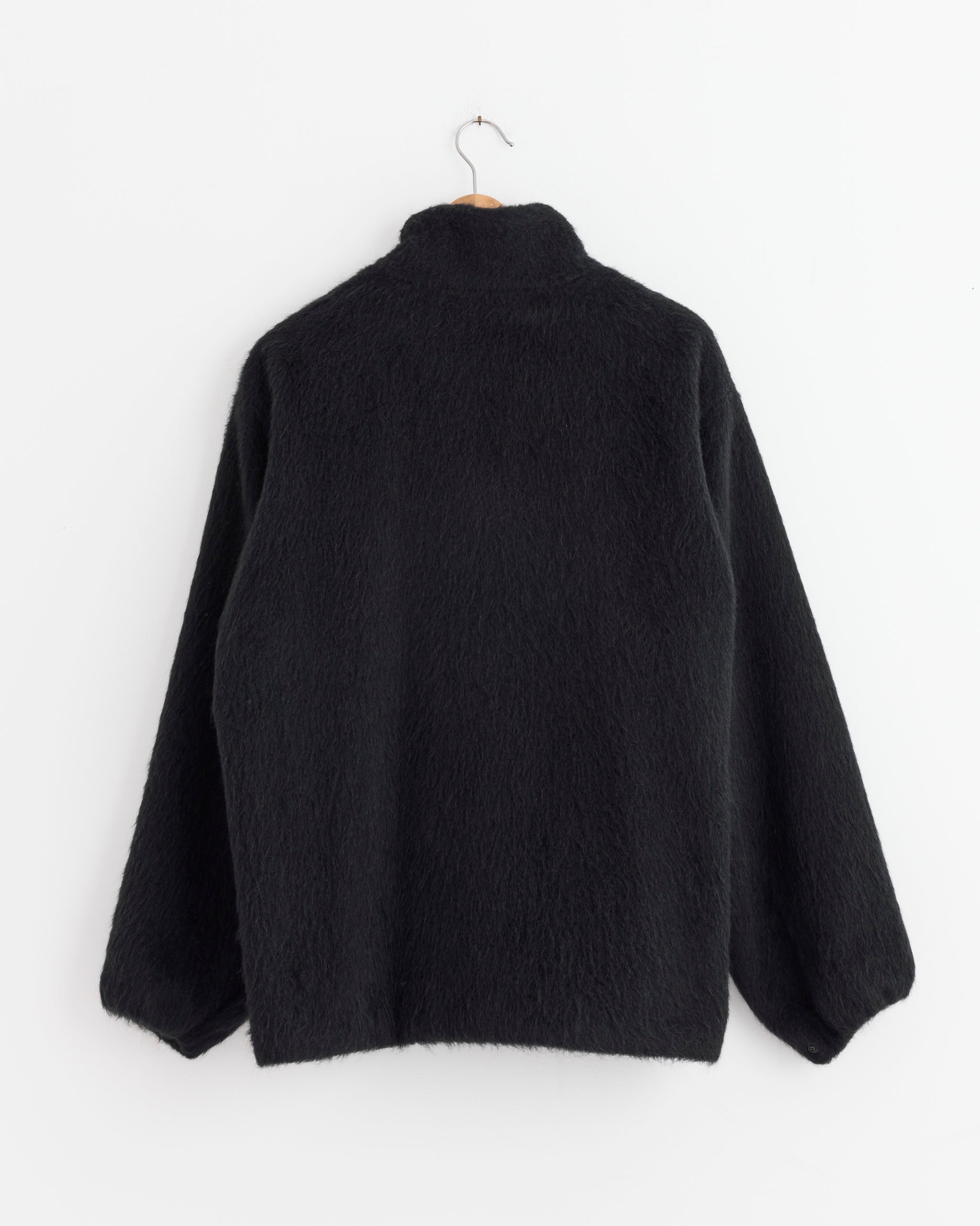 Comoli Camel Shaggy Jacket - Navy / 2 (275858)