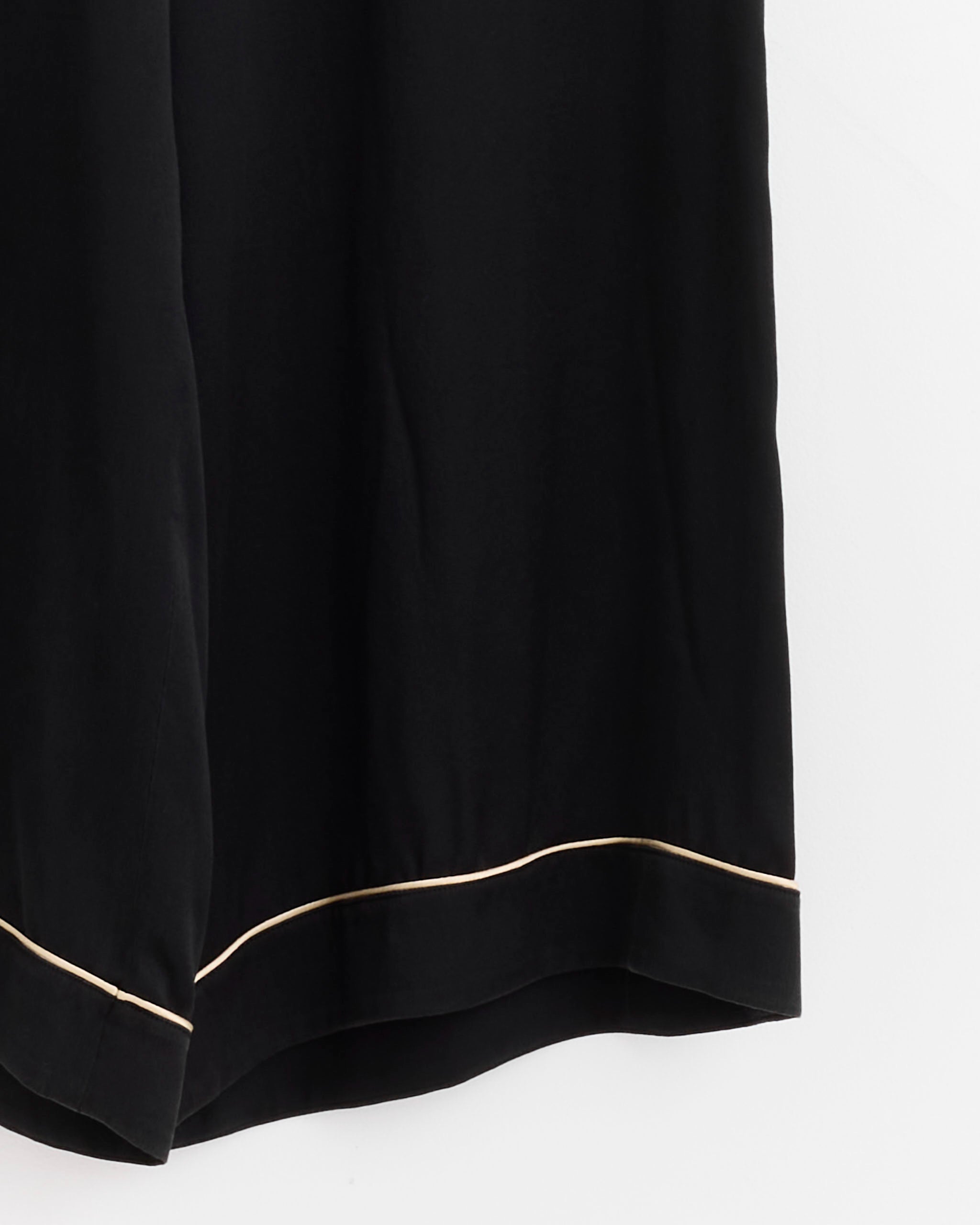 Comoli Silk Pajama Pant Black - Black / 1 (275918)