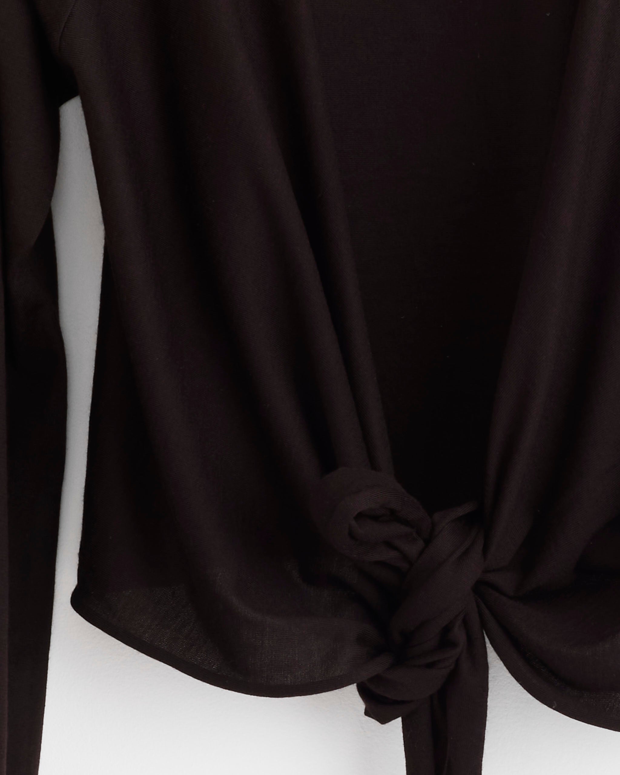 Comoli Cashmere Silk Wrap Cardigan - Brown / OS (275919)