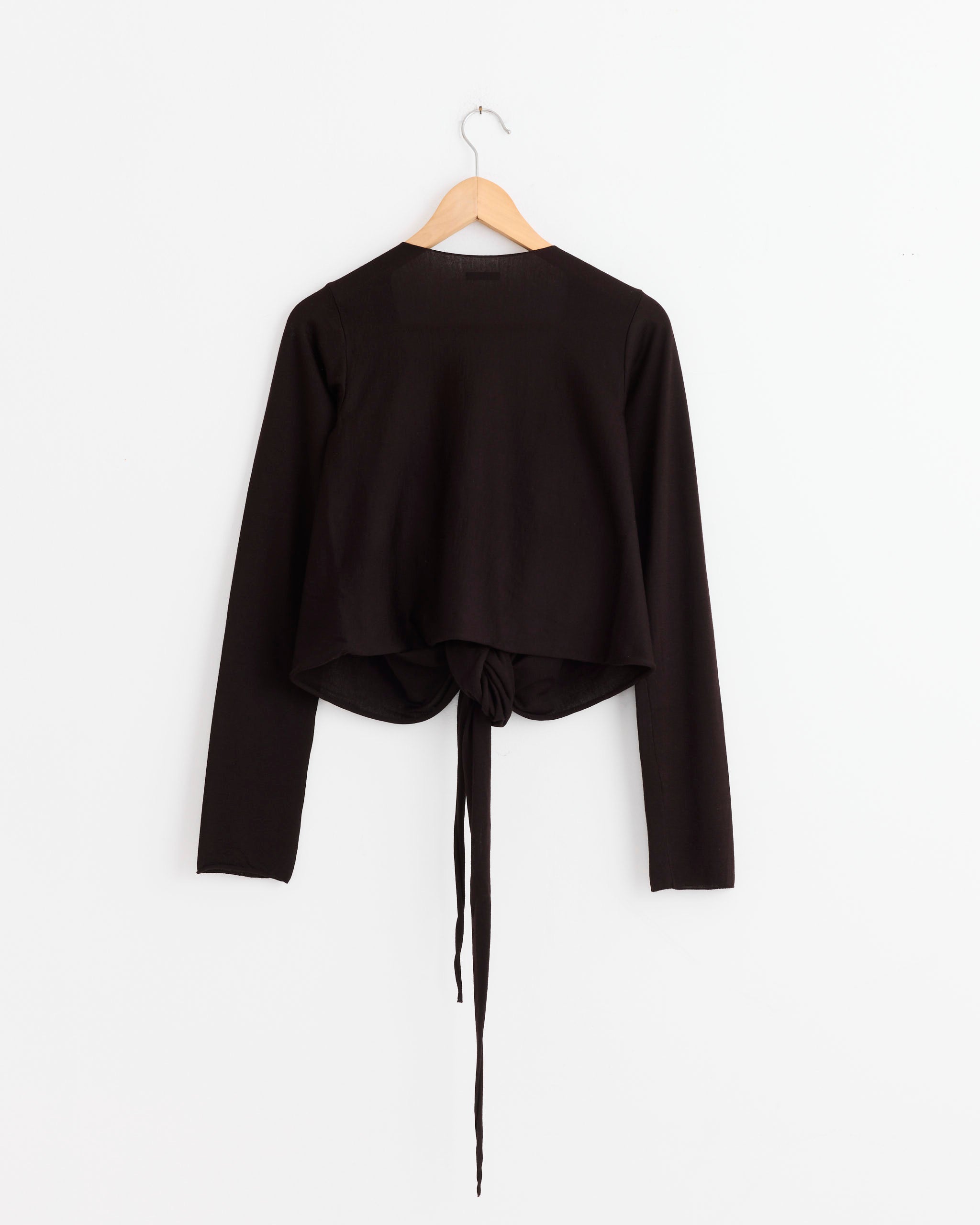 Comoli Cashmere Silk Wrap Cardigan - Brown / OS (275919)