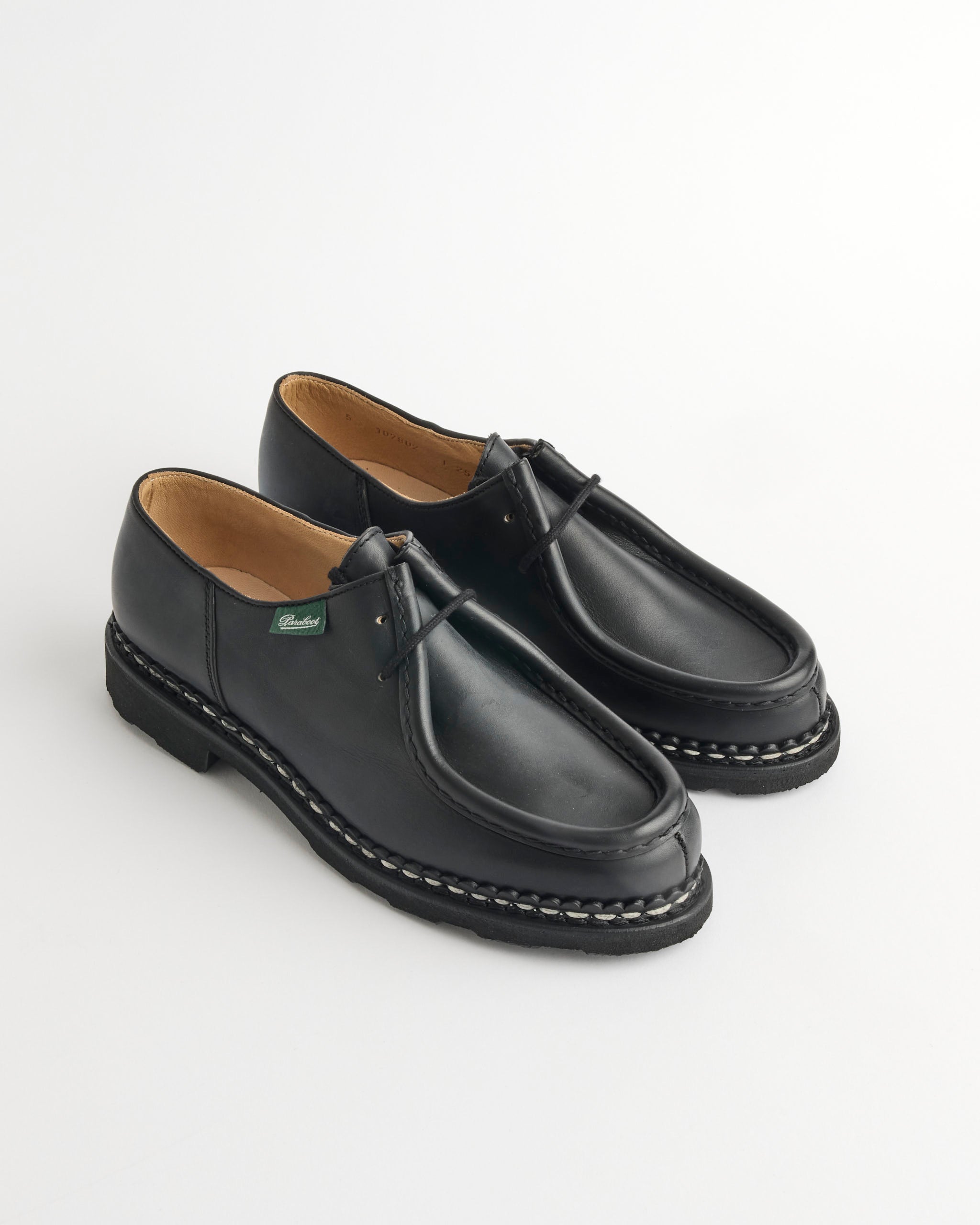 Michael Derby Shoe in Lisse Noir