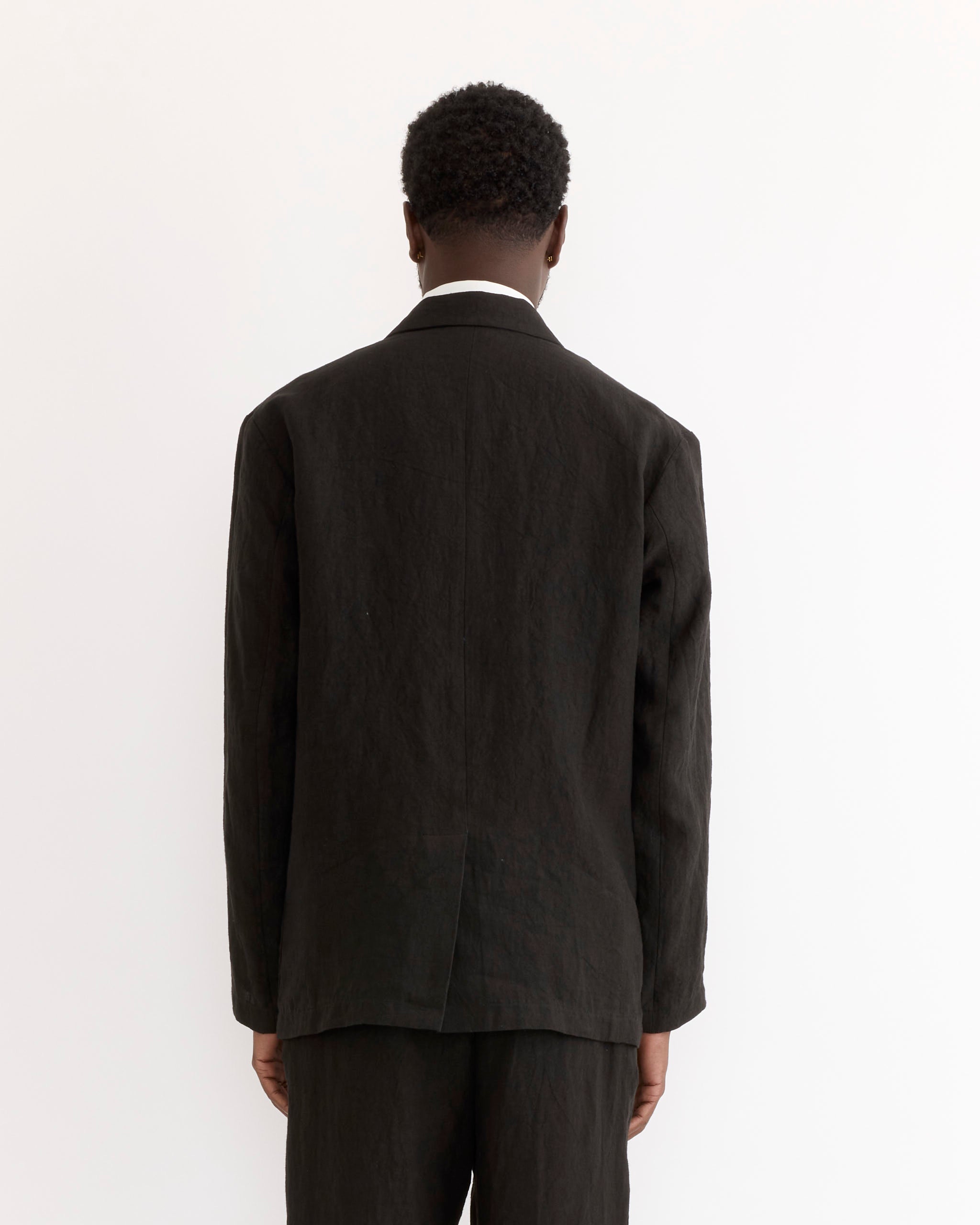 Blazer in Sun Dried Linen Black - Sun Dried Linen Black / L (276095)