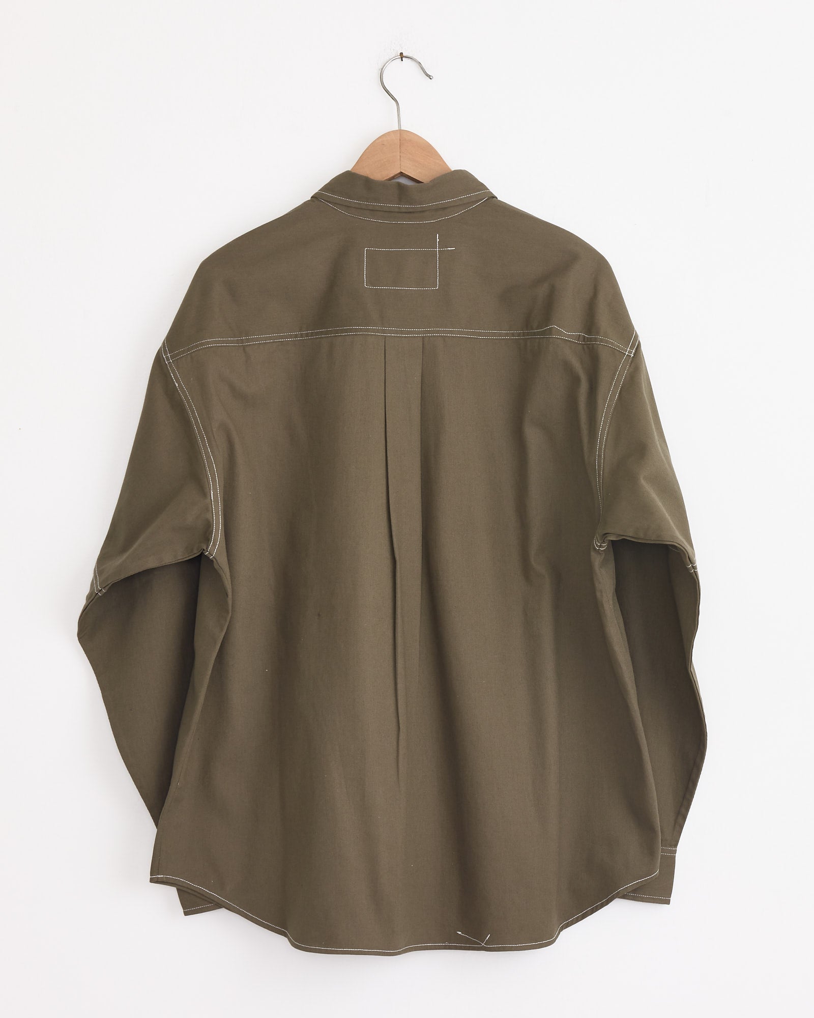 トップス Harvest Back Satin Shirt Khaki Harvest Shirt in Khaki Wonky Wear