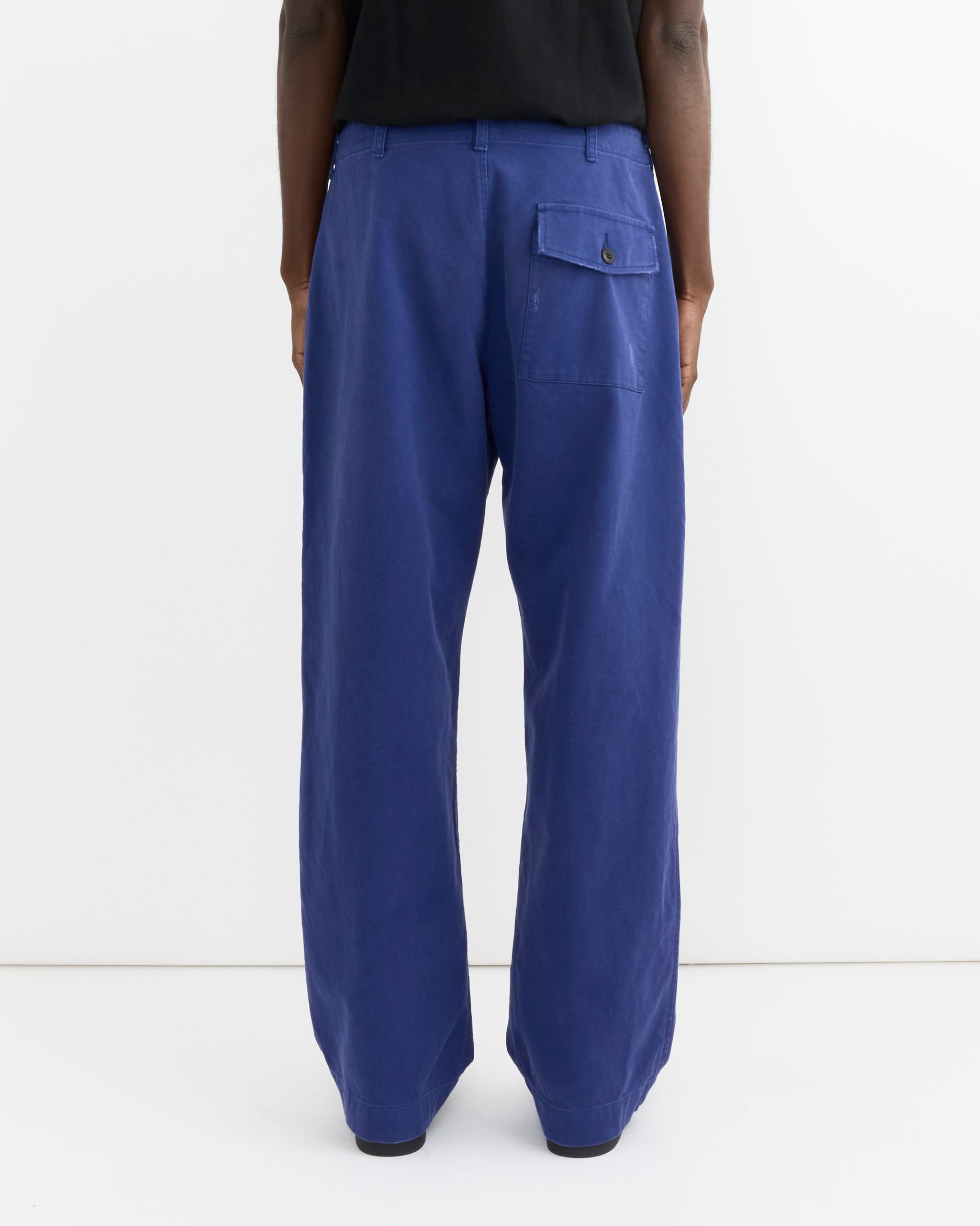Toyon Pant in French Cotton Twill Blue - French Cotton Twill Blue / M (276706)