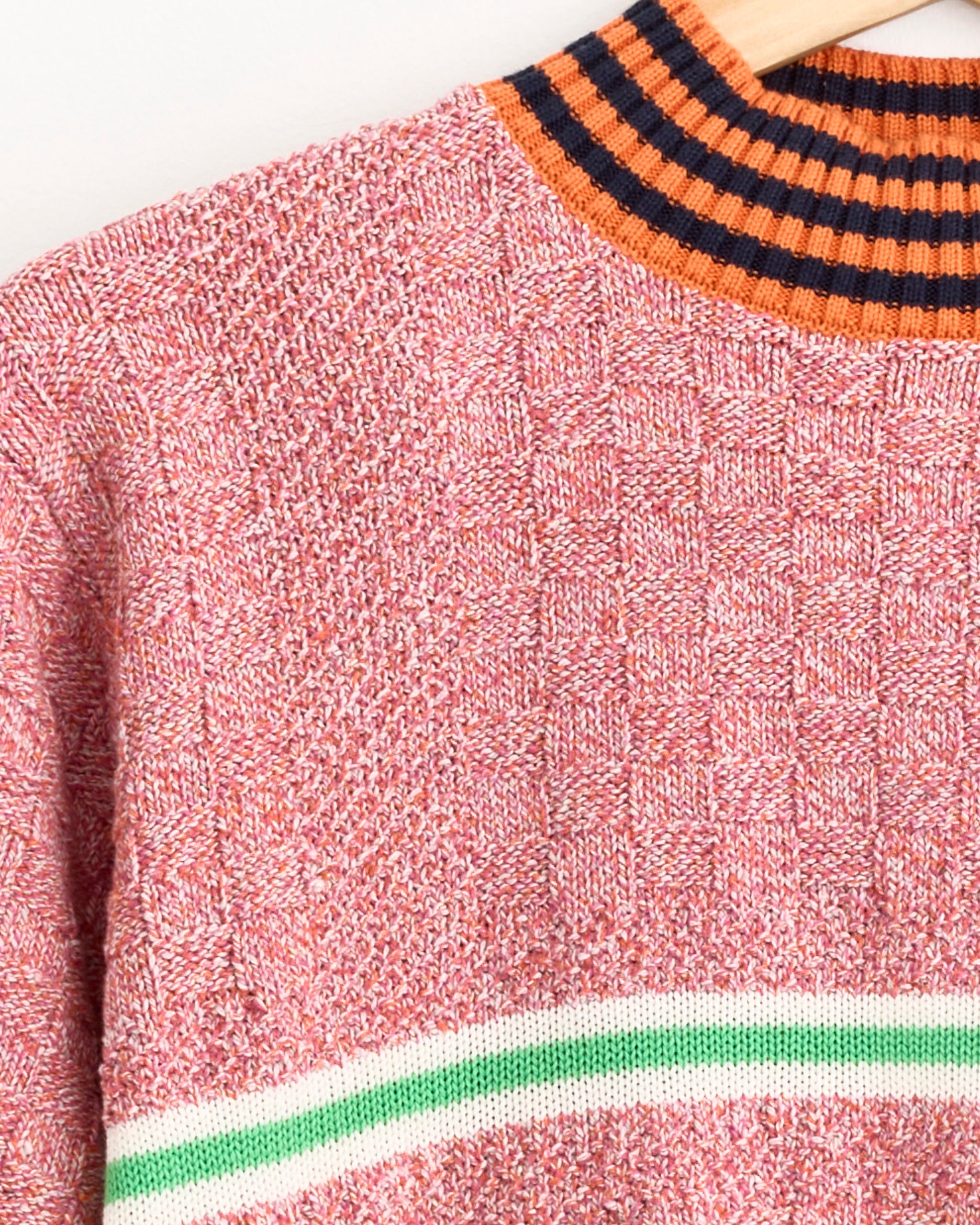 Henrik Vibskov Safe T-Knit Orange Lilac Denim - Orange Lilac Denim / S (276905)