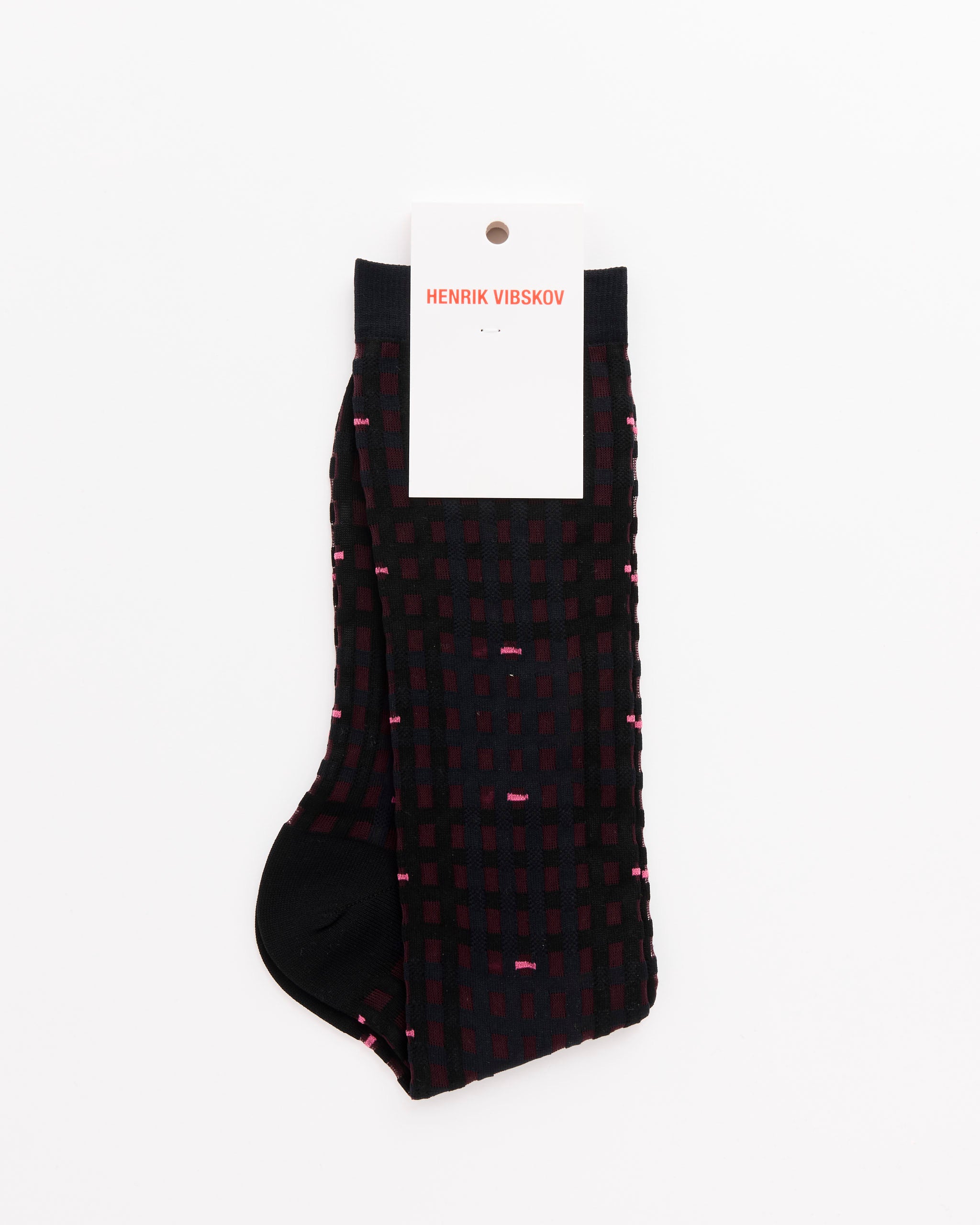 Henrik Vibskov Procheck Socks - Navy Check / 36-40 (276930)