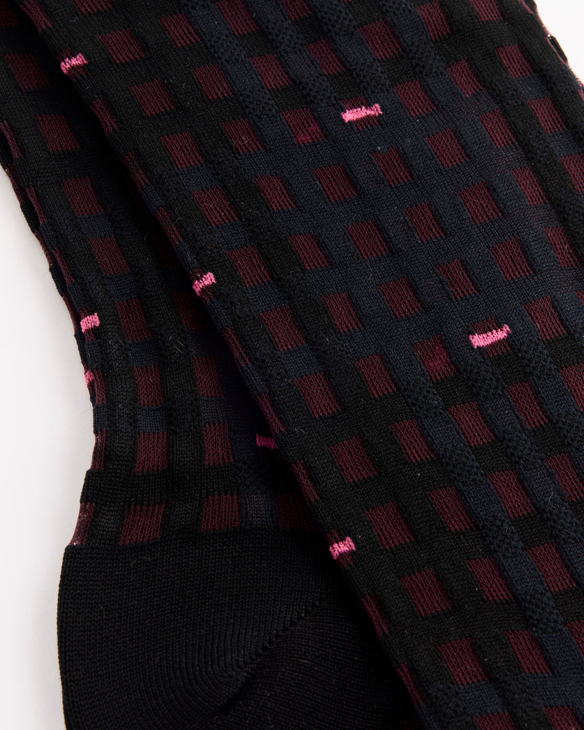 Henrik Vibskov Procheck Socks - Navy Check / 36-40 (276930)