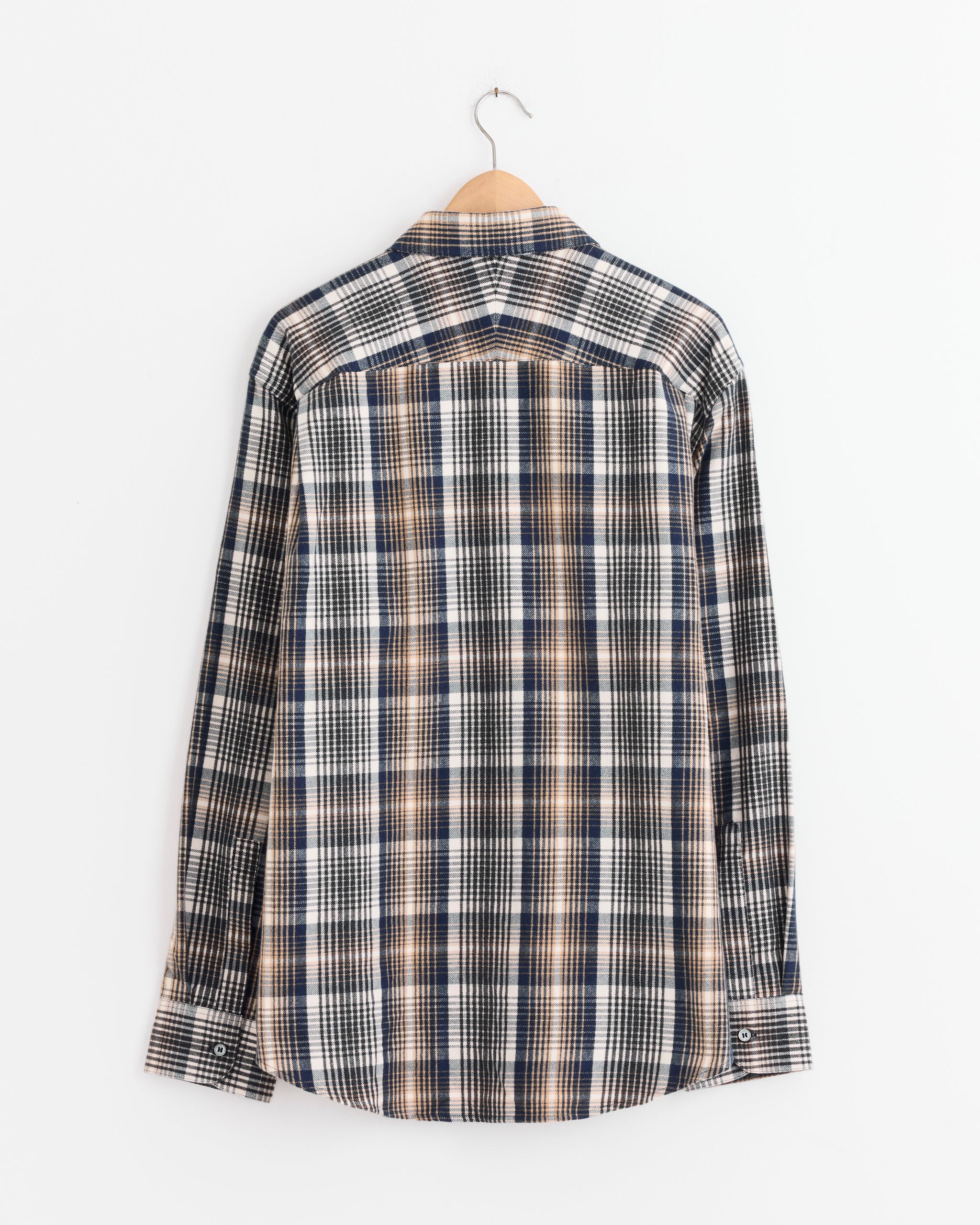 Studio Nicholson x Aaron Levine View Shirt in Navy/Oatmeal - Navy/Oatmeal / L (276935)