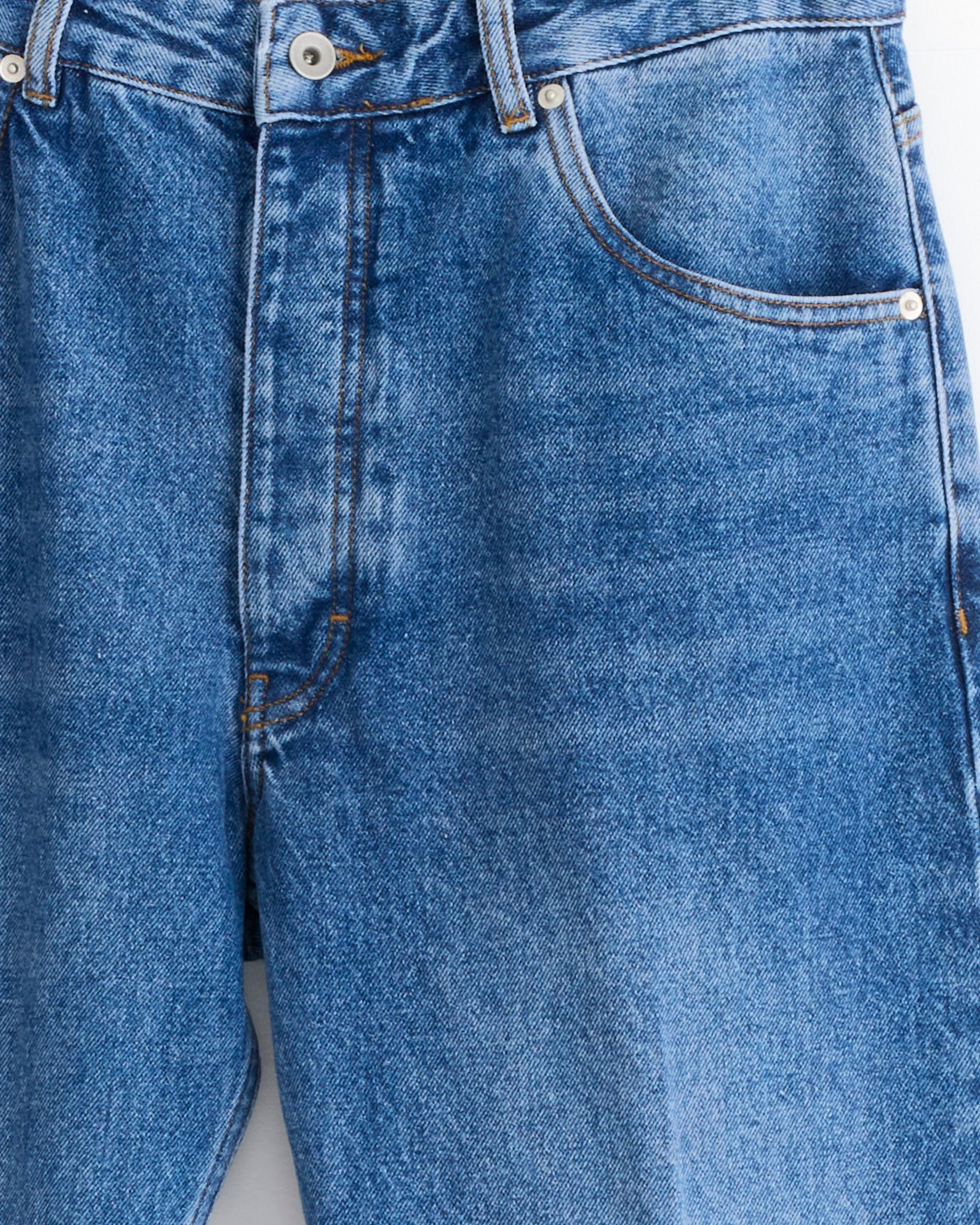 Studio Nicholson  x Aaron Levine Windslow Jean Indigo Cowboy Crease - Indigo Cowboy Crease / M (276946)