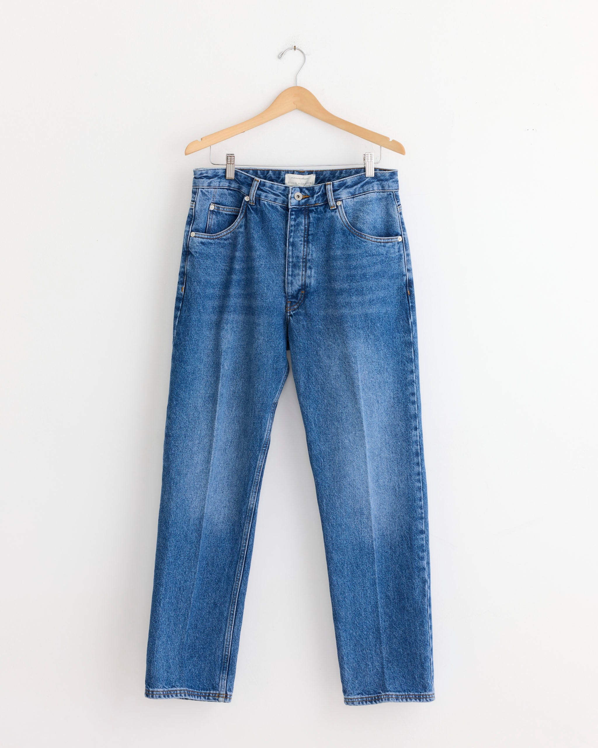 Studio Nicholson  x Aaron Levine Windslow Jean Indigo Cowboy Crease - Indigo Cowboy Crease / M (276946)