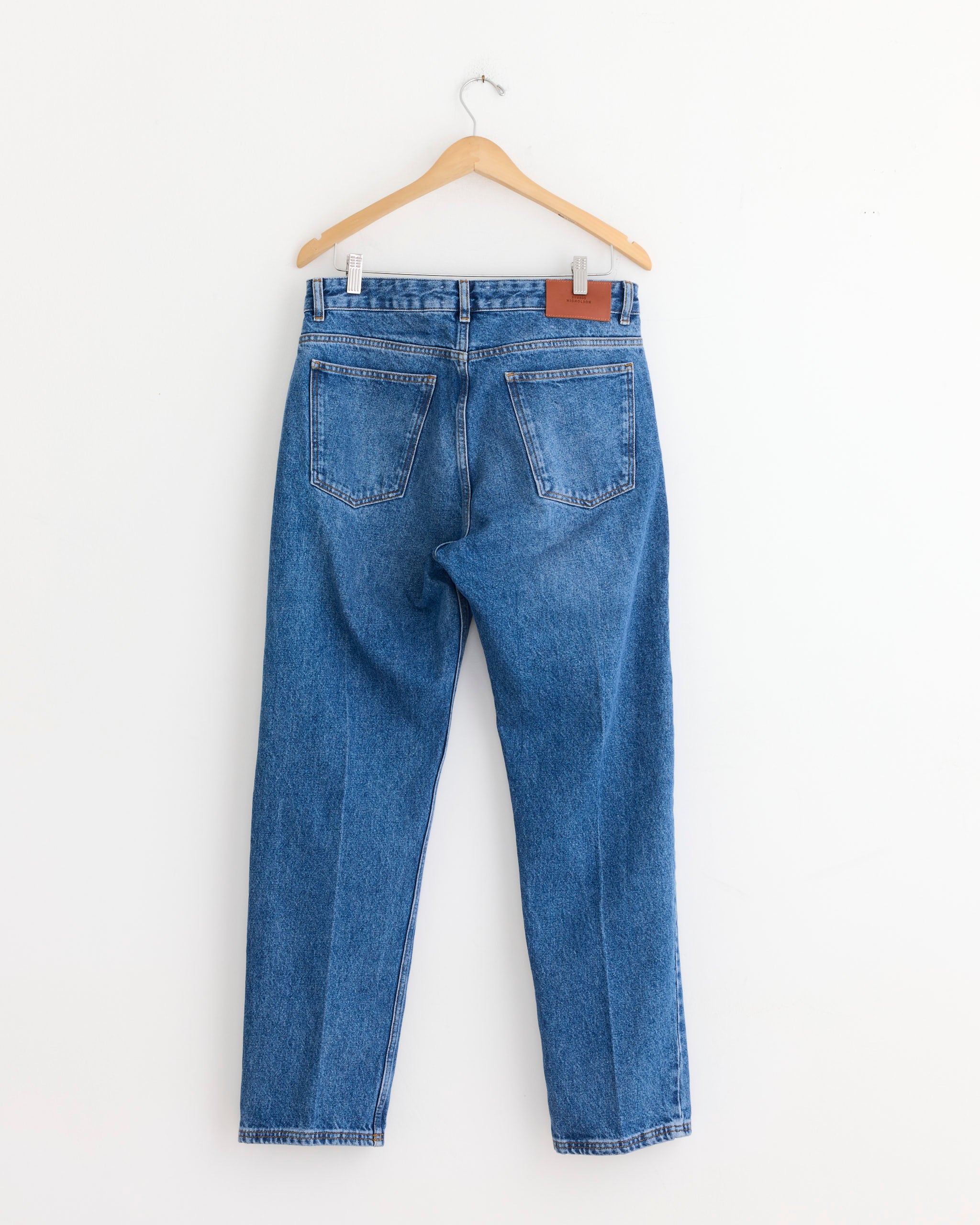 Studio Nicholson x Aaron Levine Windslow Jean in Indigo Cowboy Crease