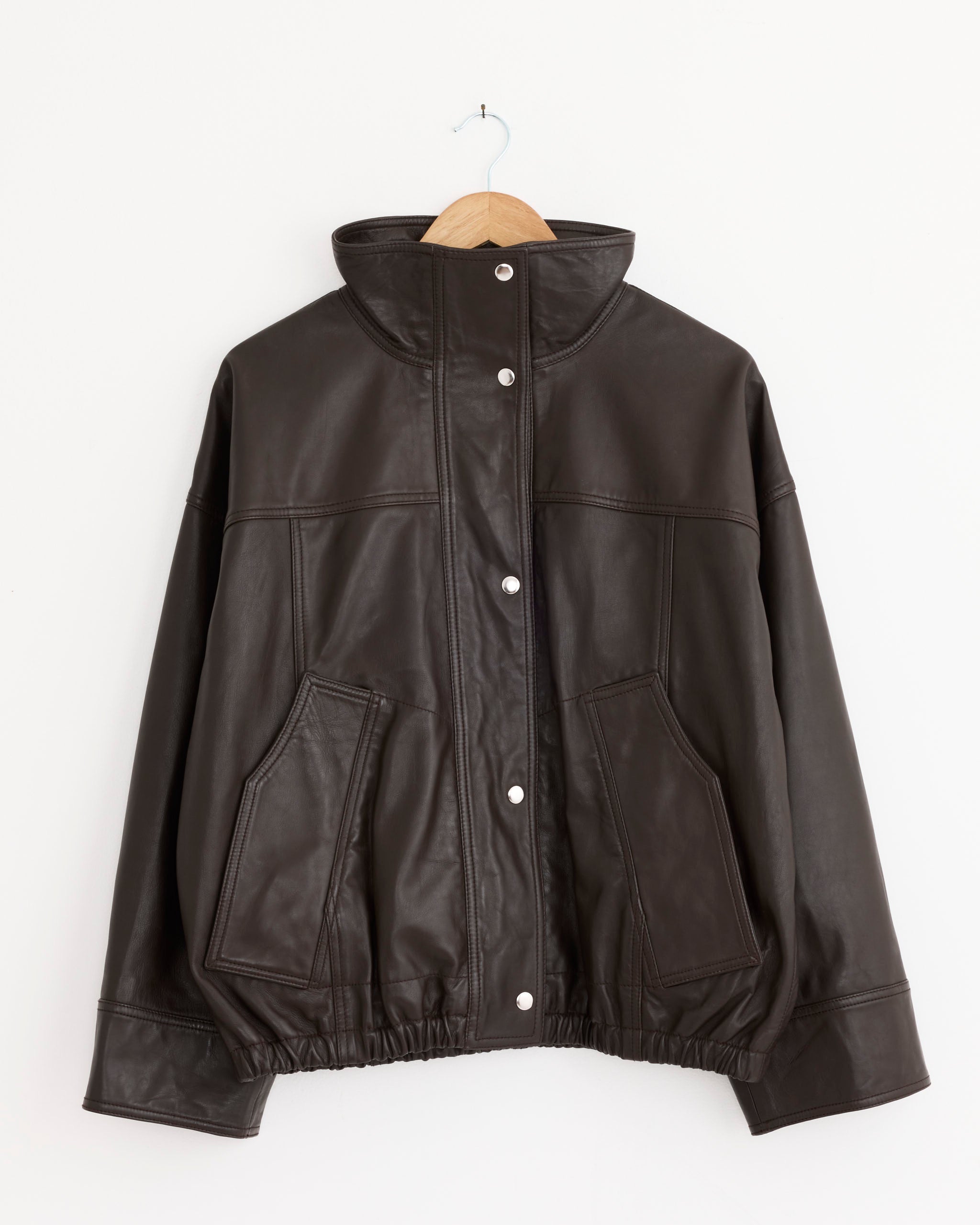 Róhe Reinvented Leather Jacket - Earth / 36 (277137)