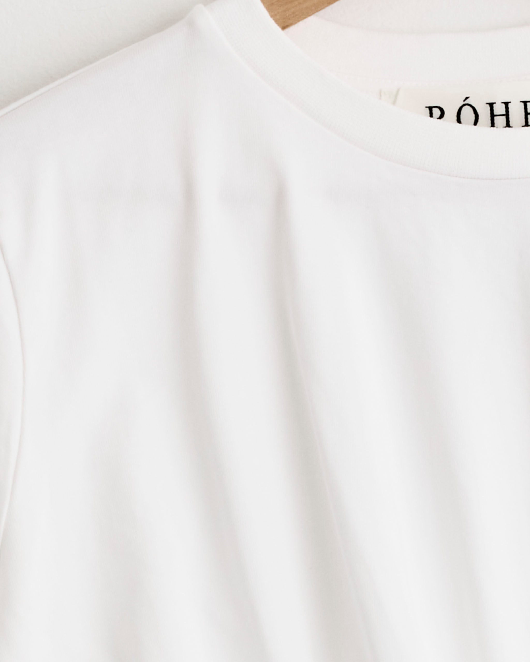 Róhe Reinvented T-Shirt Optic White - Optic White / 36 (277145)