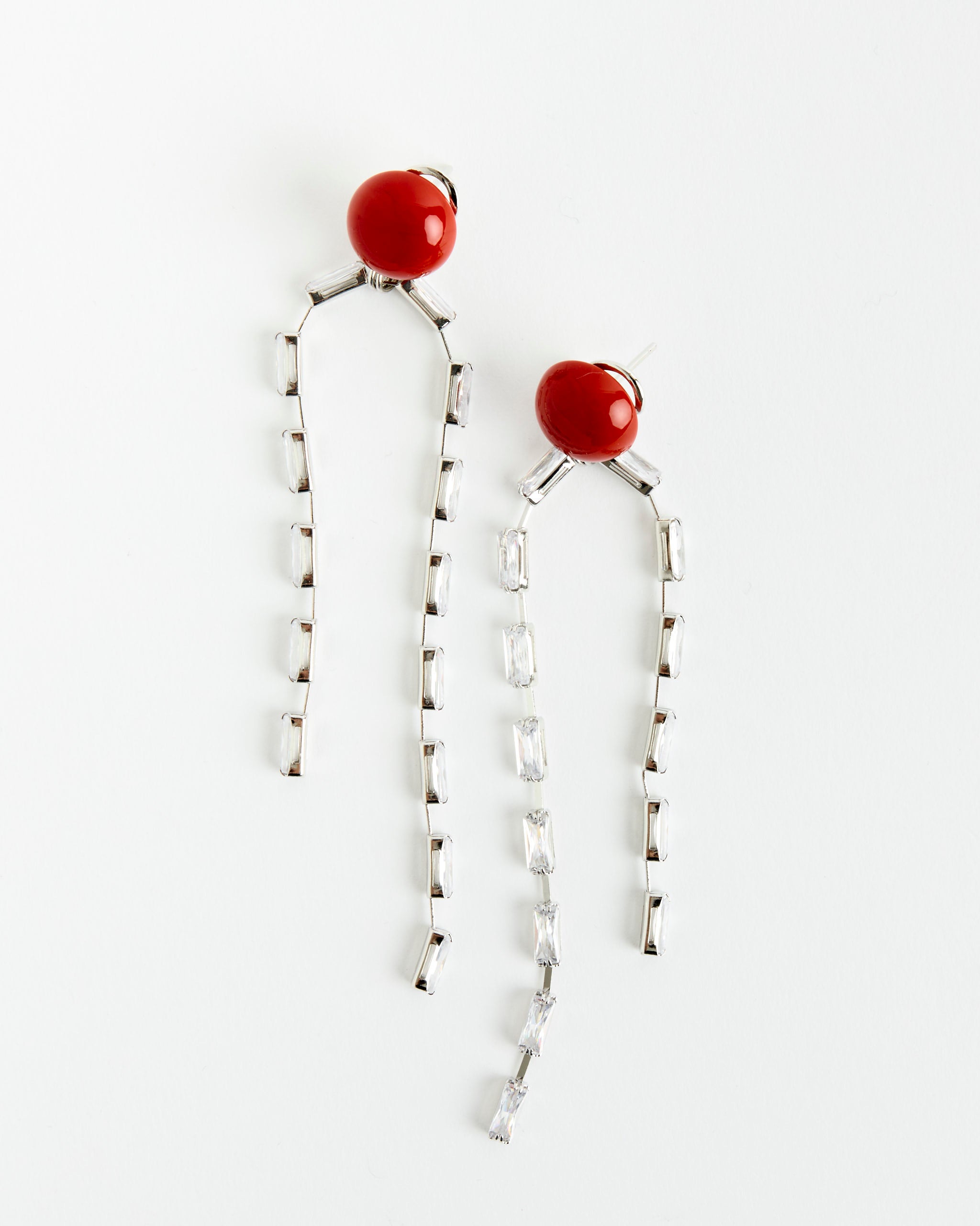 Rachel Comey Draped Baguette Earrings - Orange - OS - Default Title (277170)