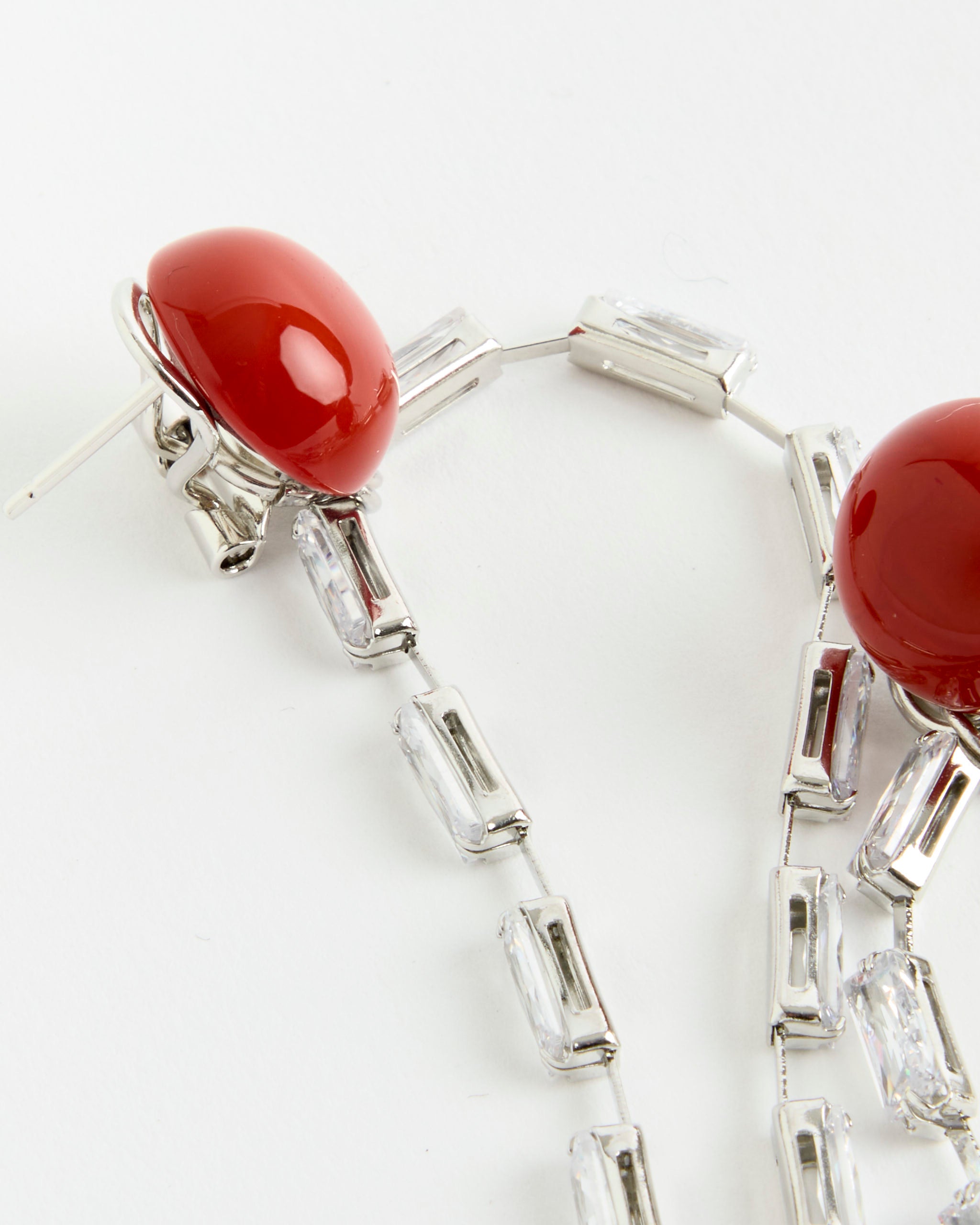 Rachel Comey Draped Baguette Earrings - Orange - OS - Default Title (277170)