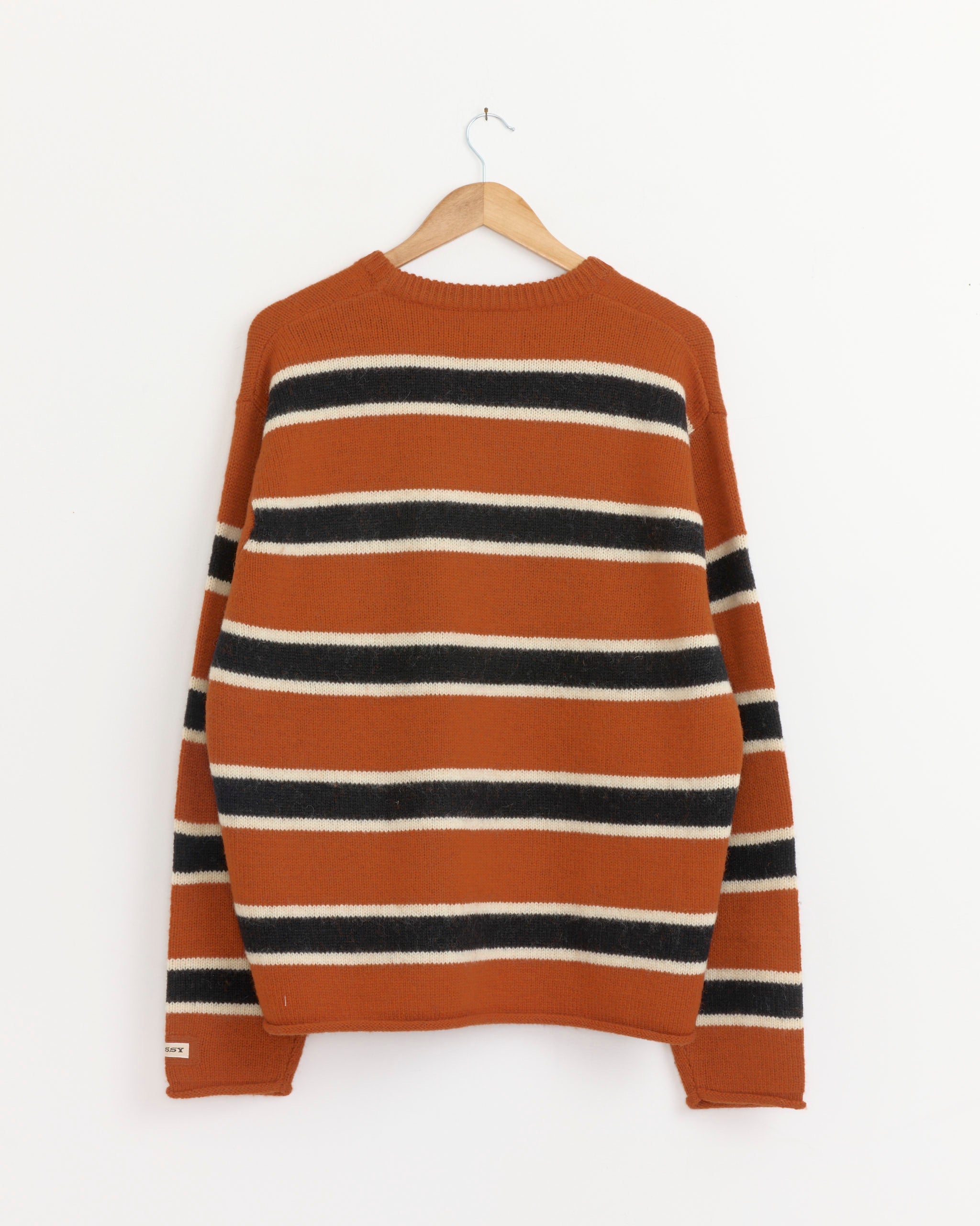 Striped Wool Sweater in Umber - Umber / L (277383)