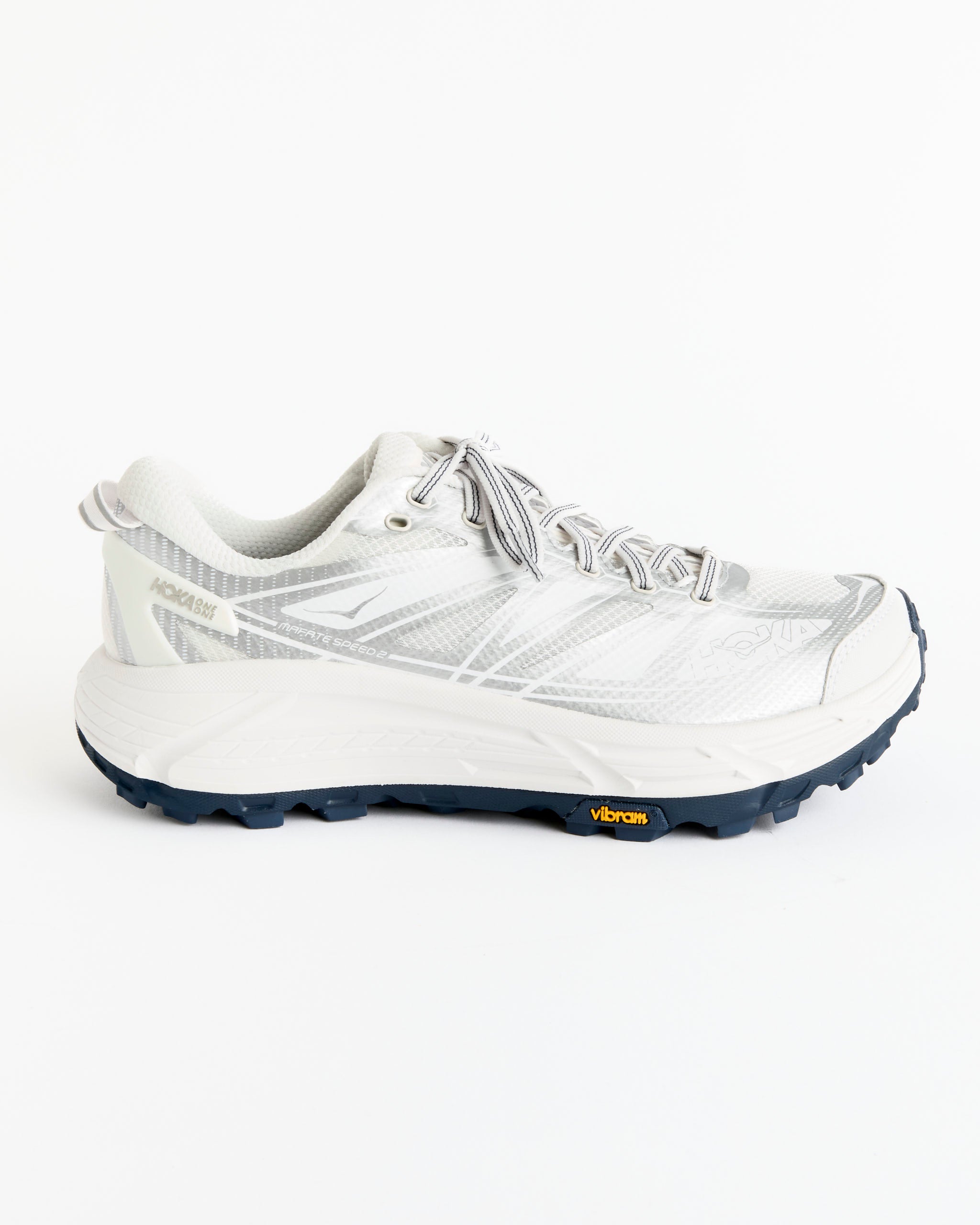 Hoka U Mafate Speed 2 White/Silver - White/Silver / 8.5 (277478)