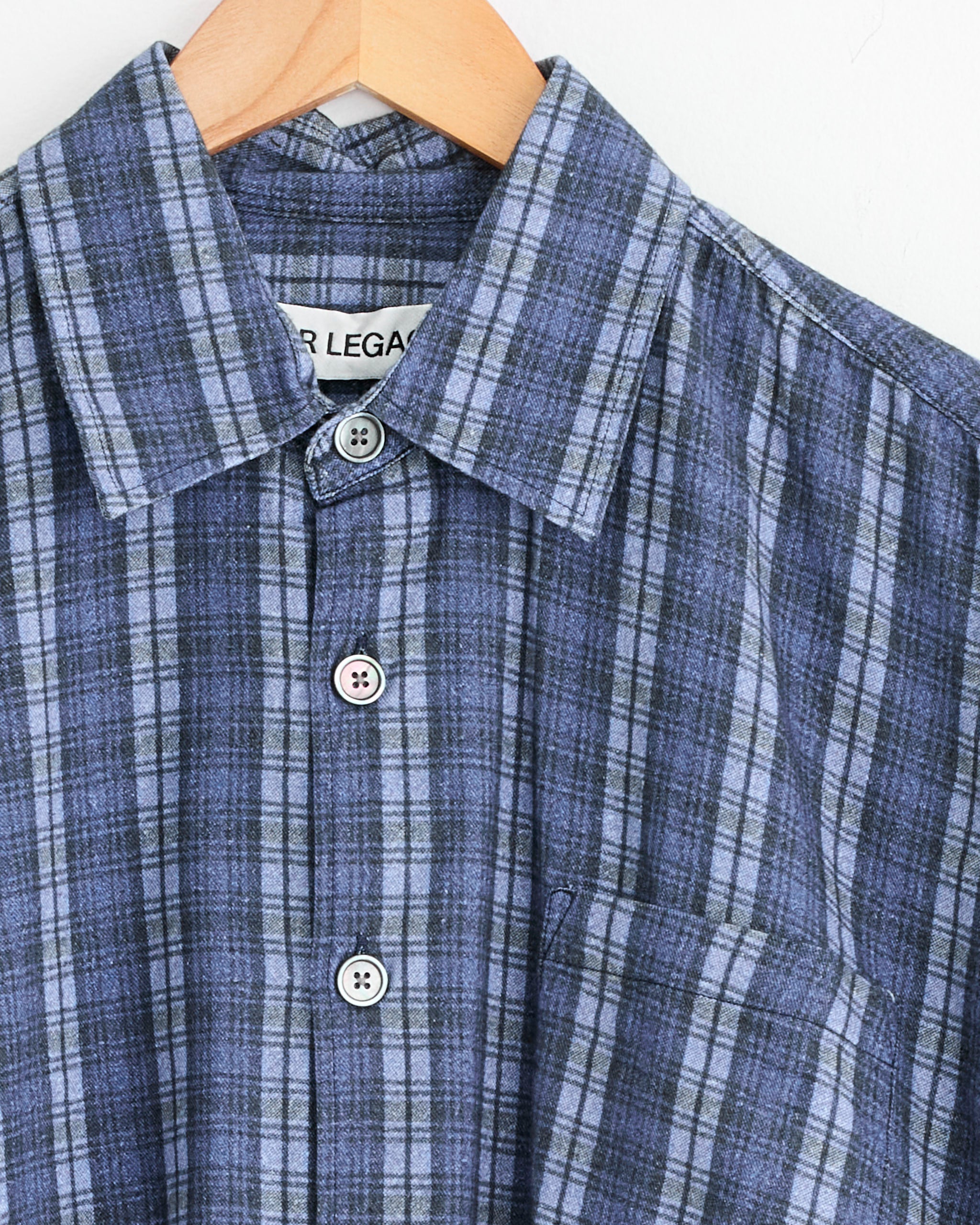 Borrowed Shirt in Check Please Print