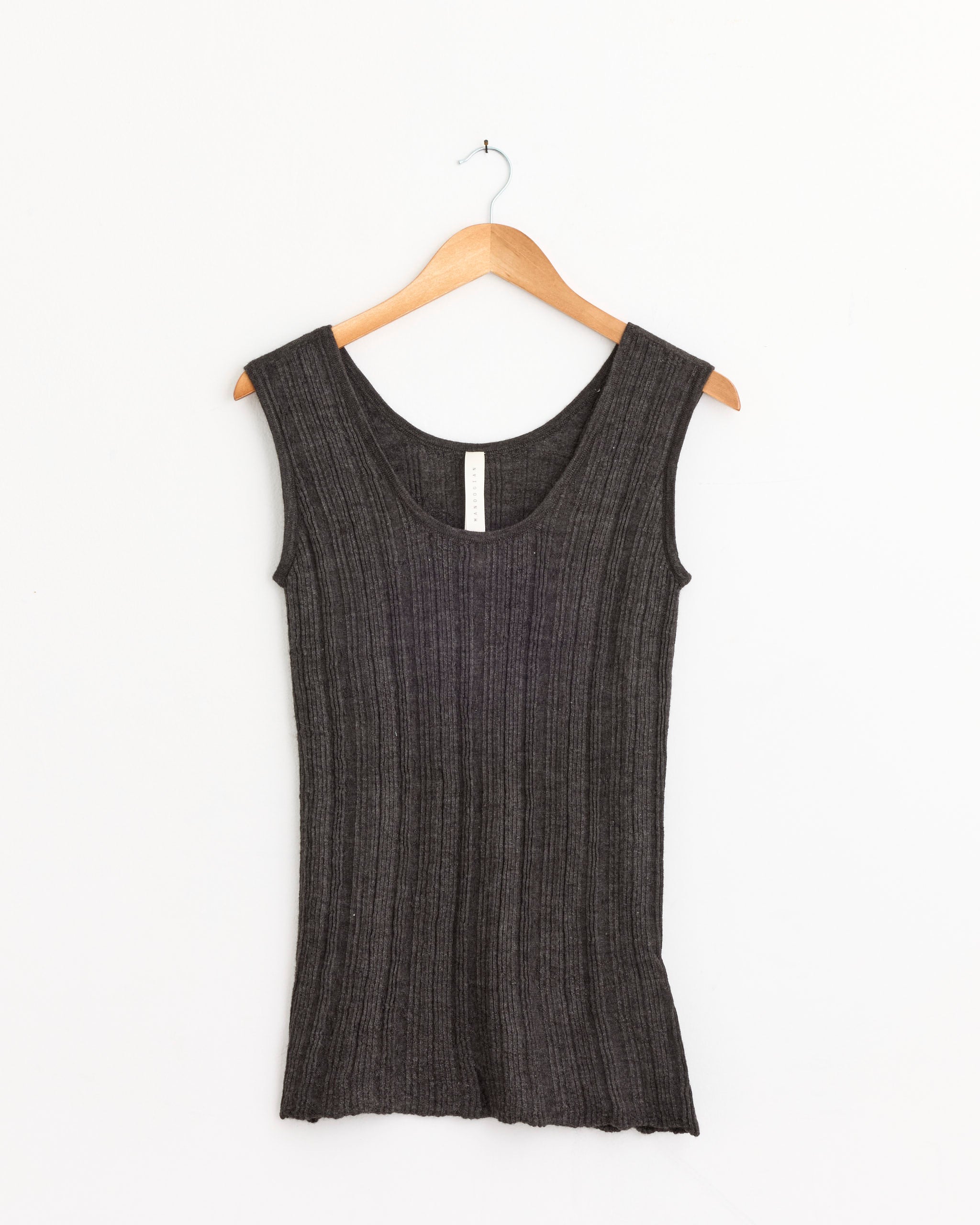 Lauren Manoogian Plisse Tank Blackened - Blackened / 1 (277925)