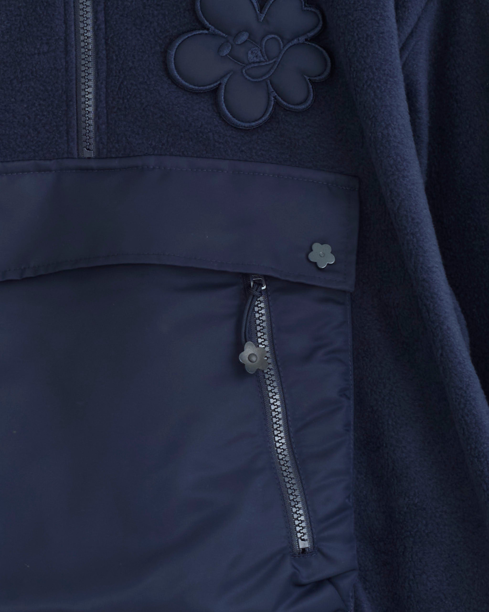 Cecilie Bahnsen Bastian Fleece Top Navy - Navy / UK8 (277945)