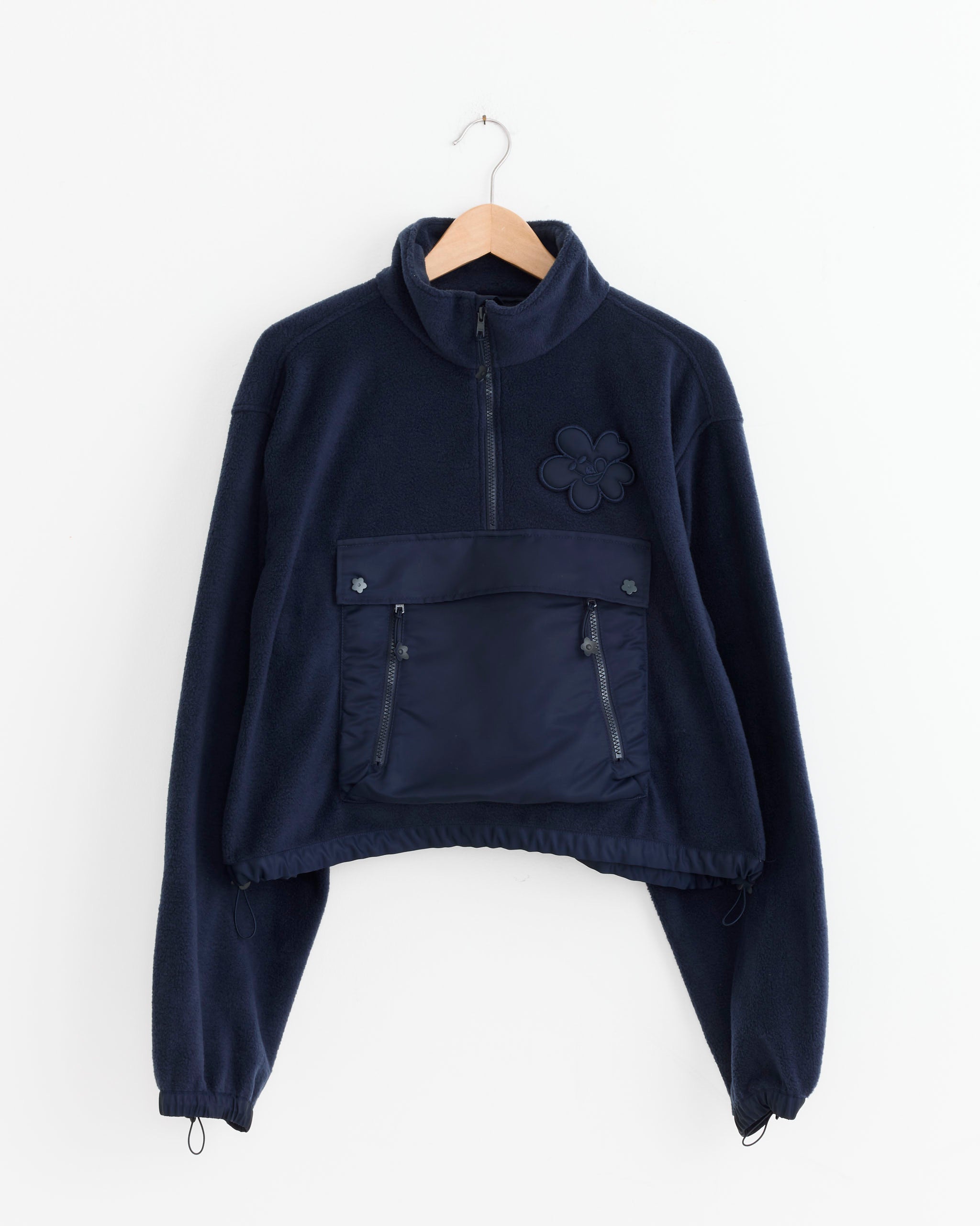 Cecilie Bahnsen Bastian Fleece Top Navy - Navy / UK8 (277945)