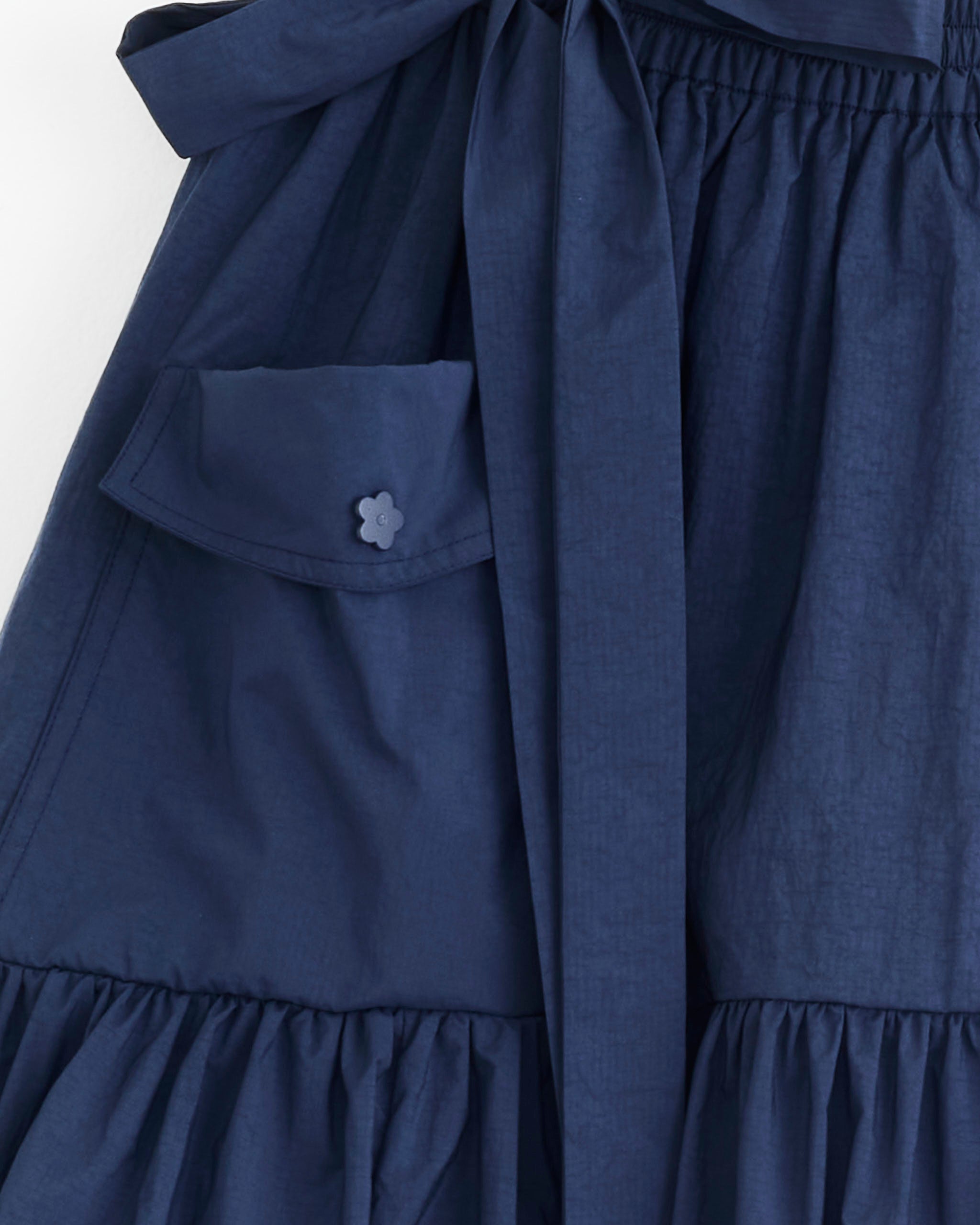 Cecilie Bahnsen Cai Skirt Navy - Navy / UK8 (277955)