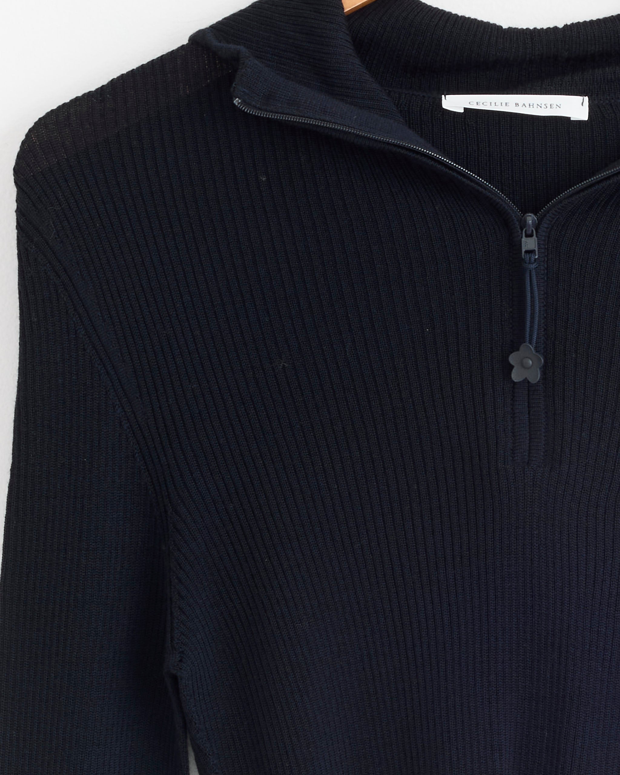 Cecilie Bahnsen Belma Sweater Navy - Navy / S (277957)