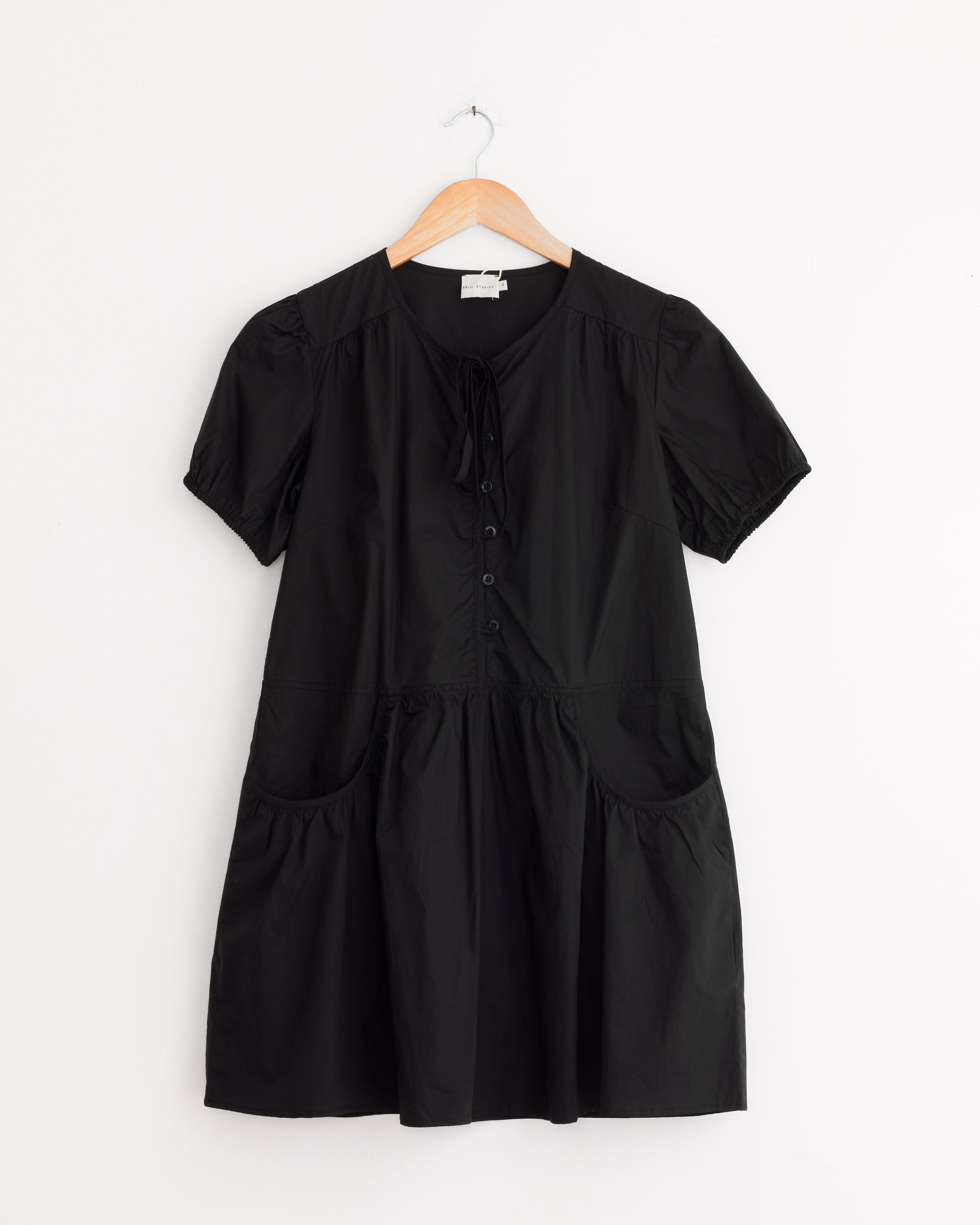 Pocket Mini Dress in Black - Black / XS (277989)