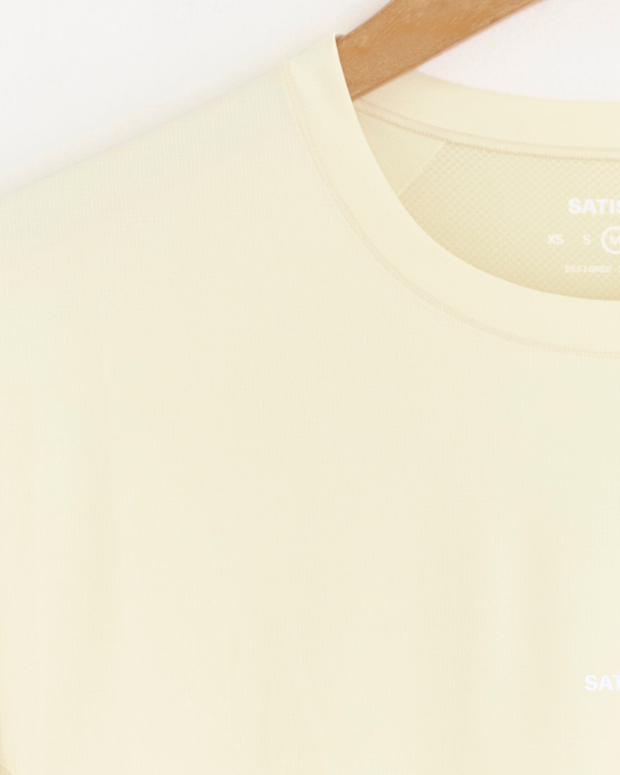 Satisfy Running Auralite UV T-Shirt - Transparent Yellow / M (278120)